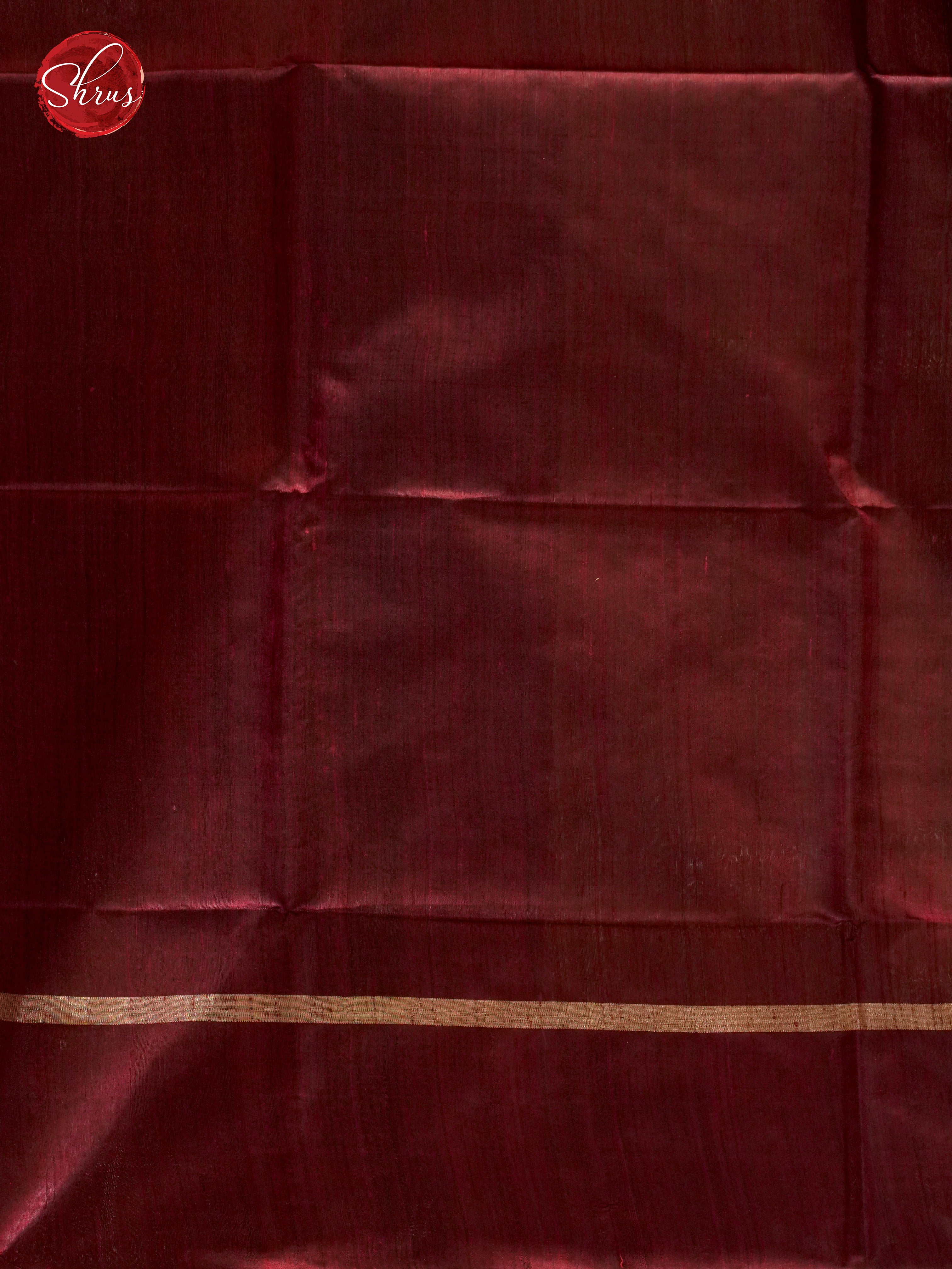 Dusty Brown & Brown - Raw Silk Saree - Shop on ShrusEternity.com