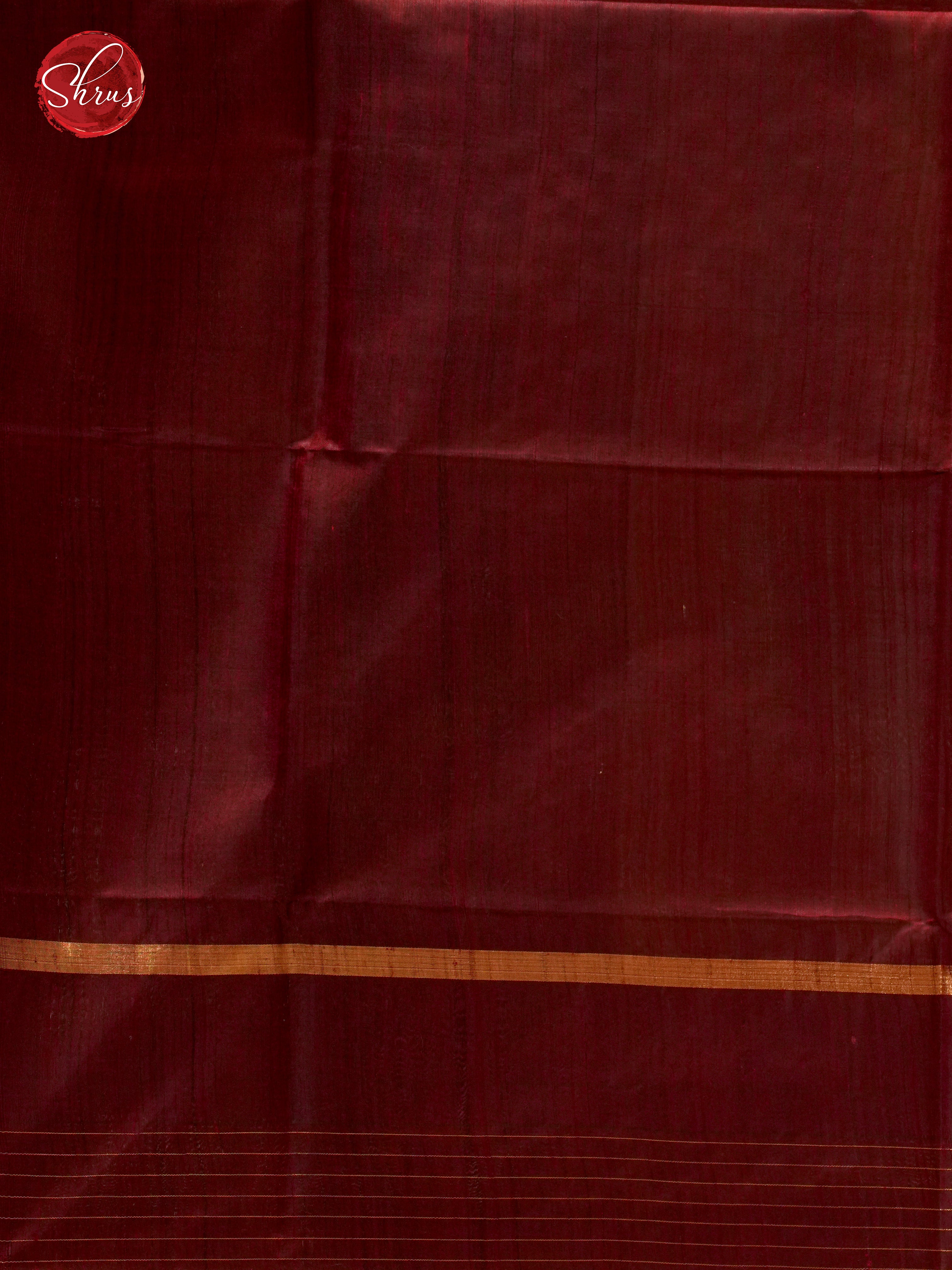 Grey & Brown - Raw Silk Saree - Shop on ShrusEternity.com