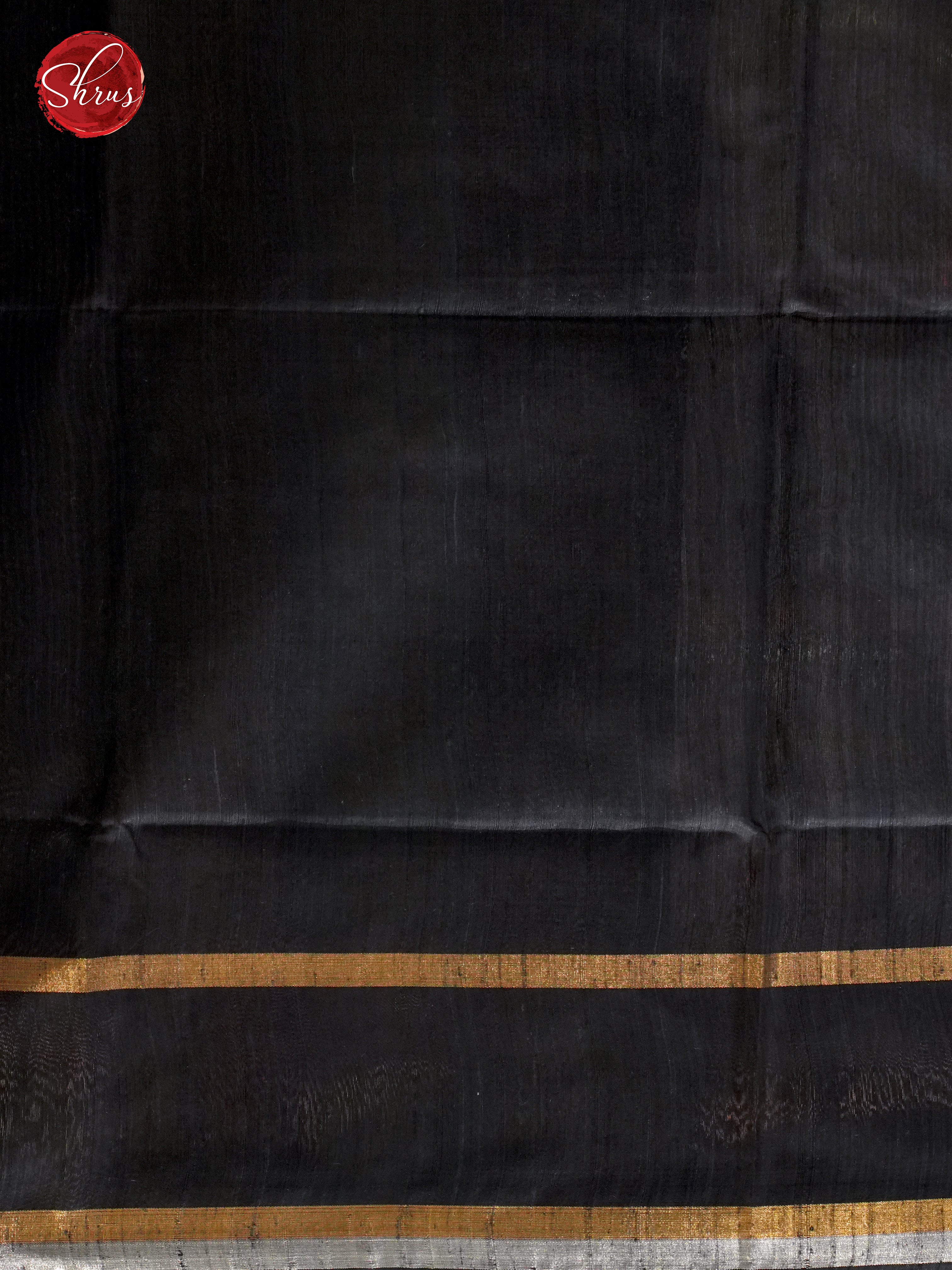 Grey & Black - Raw Silk Saree - Shop on ShrusEternity.com