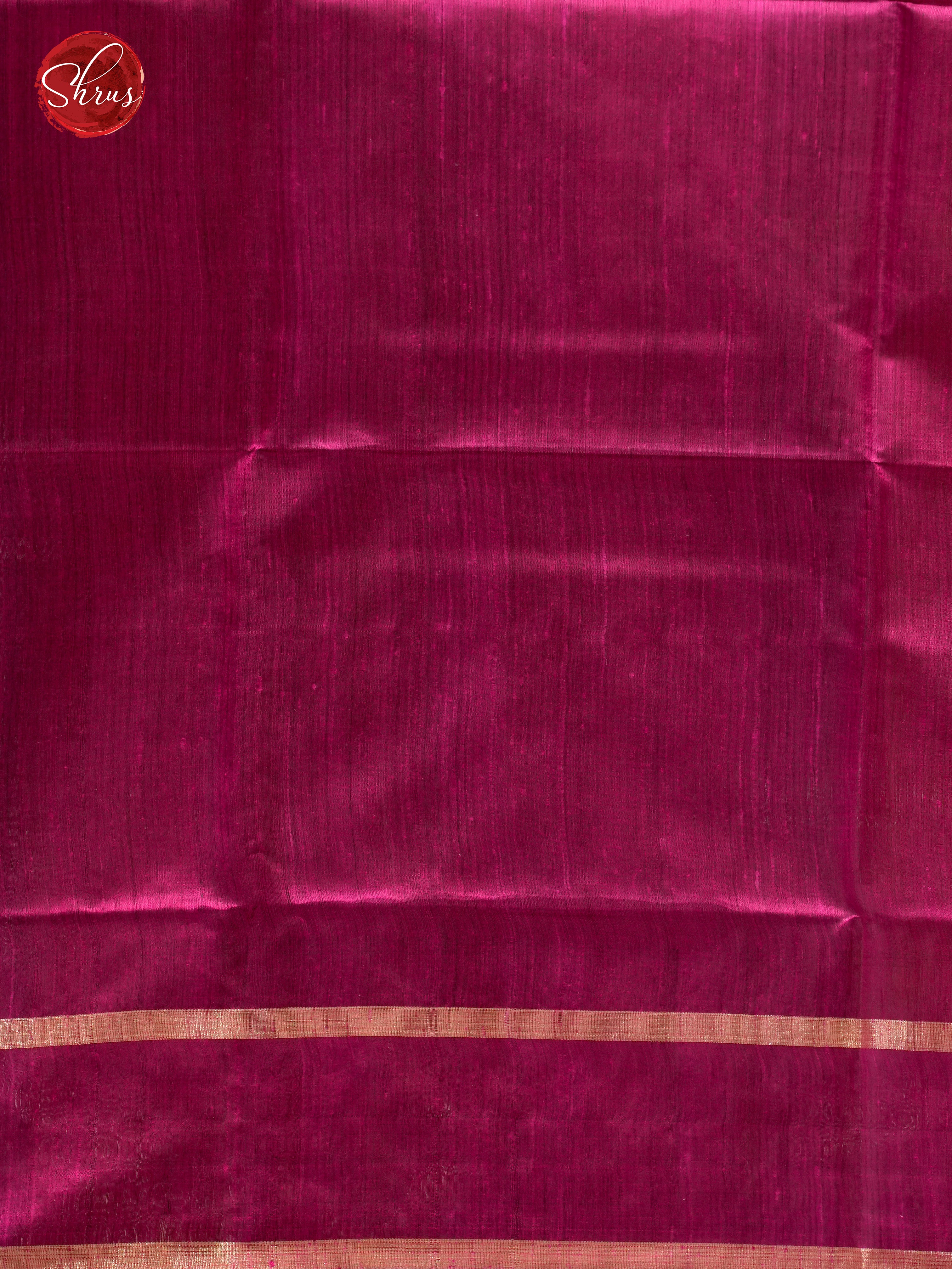 Fenugreek & Majenta - Raw Silk Saree - Shop on ShrusEternity.com