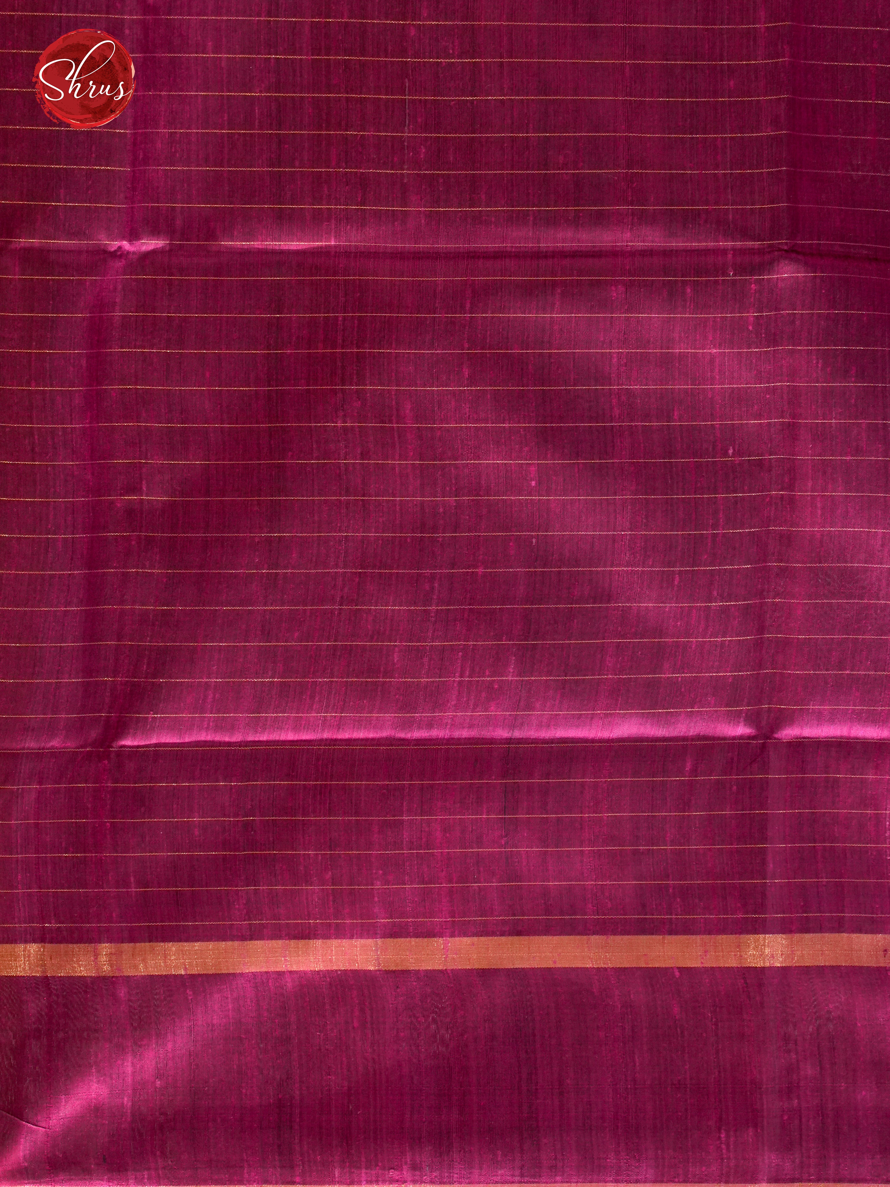 Blue & Majenta - Raw Silk Saree - Shop on ShrusEternity.com