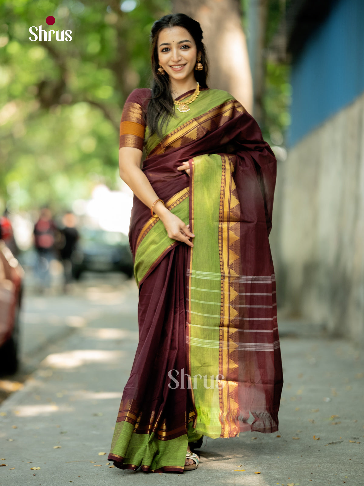 Chettinad Cotton Saree - ECS18071 - Shop on Shrus.com