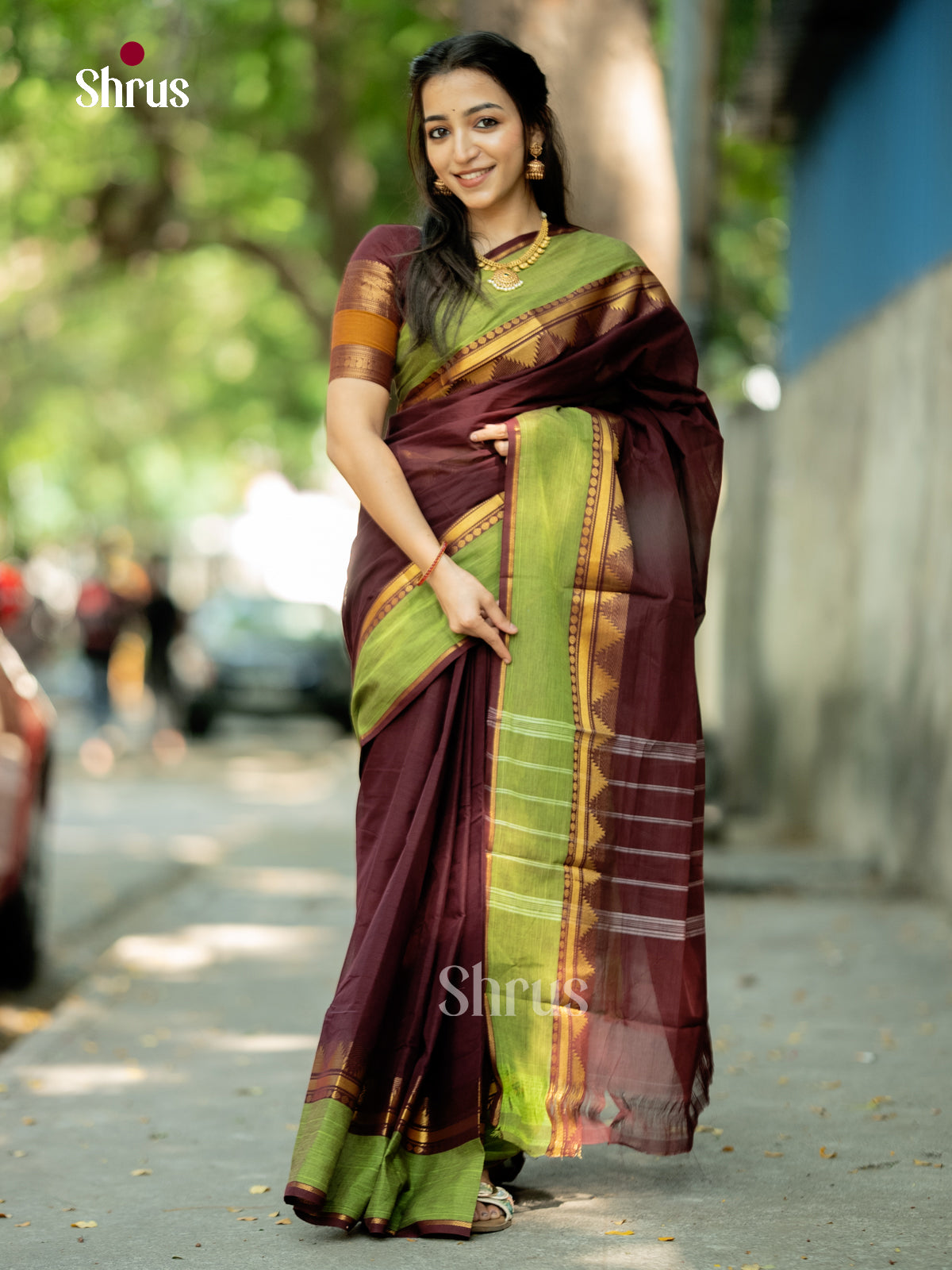 Chettinad Cotton Saree - ECS18071 - Shop on Shrus.com