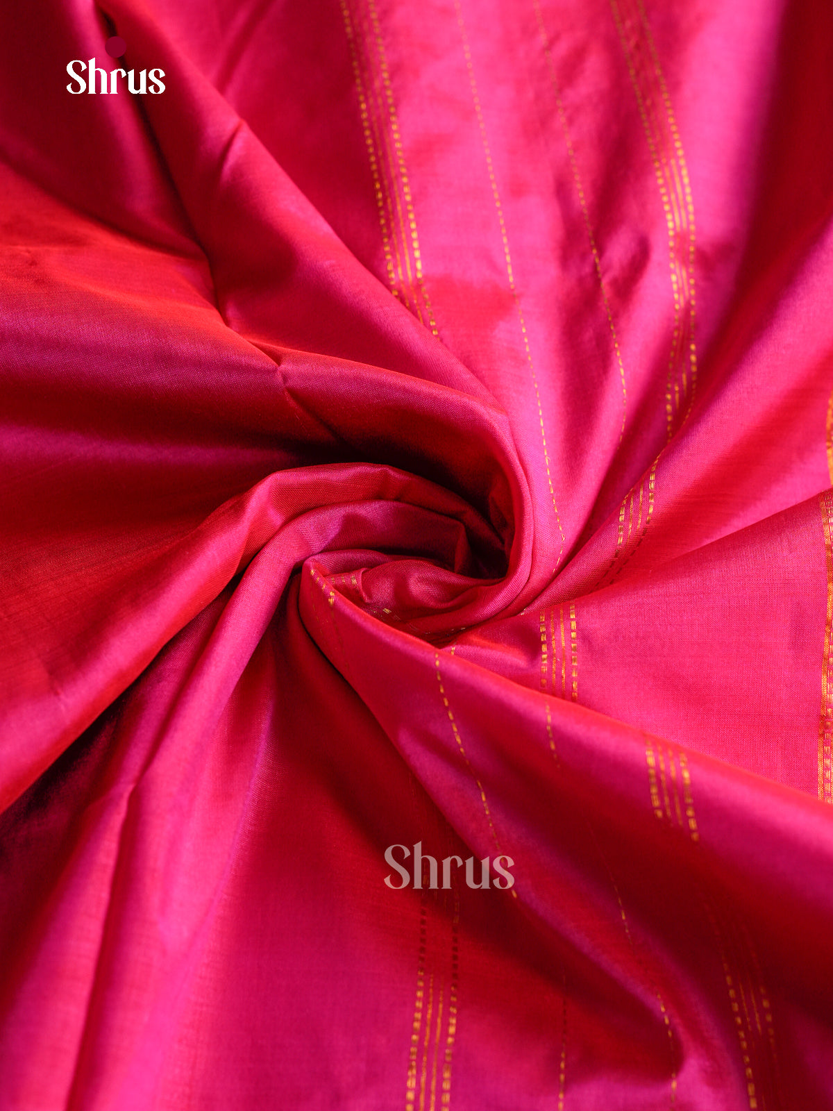 Dashing Rose Pink 9Yards Silk Sarees With Plain Body | Self Kaddi Zari & Chit Pallu