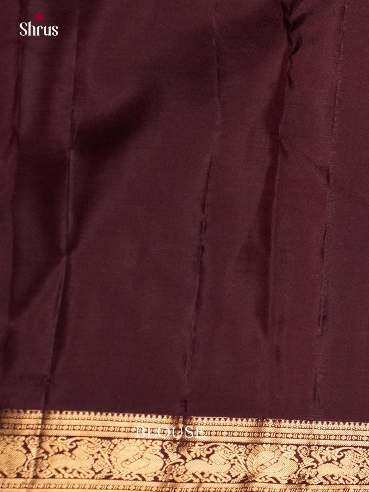 Buy Stunning Deep Wine Kanjivaram Saree with Gold Buttas, Zari Border & Brocade Pallu