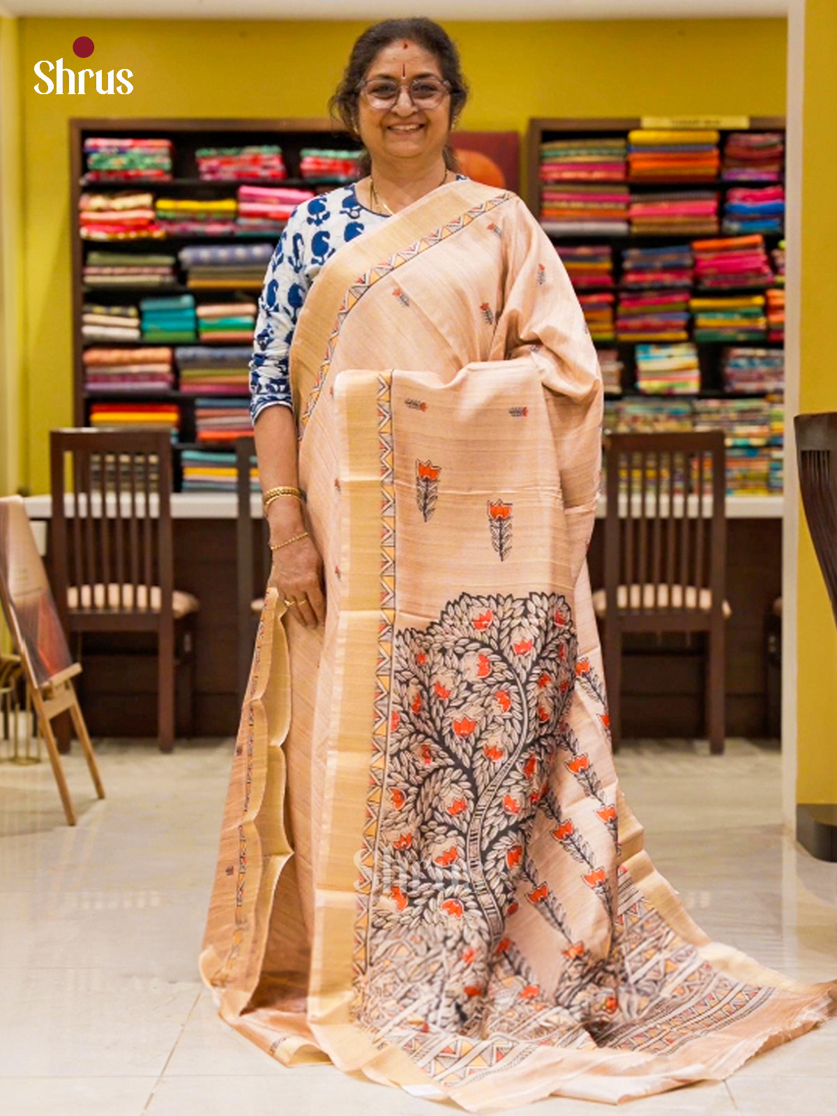 DJS13208 - Semi Gicha Saree