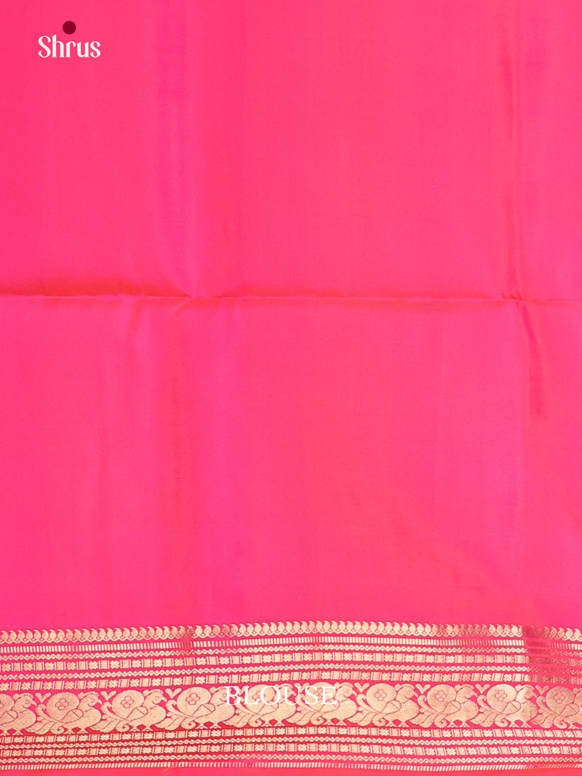 Buy Vivid Double Shaded Pink Silk Saree with Peacock, Floral Buttas & Brocade Pallu