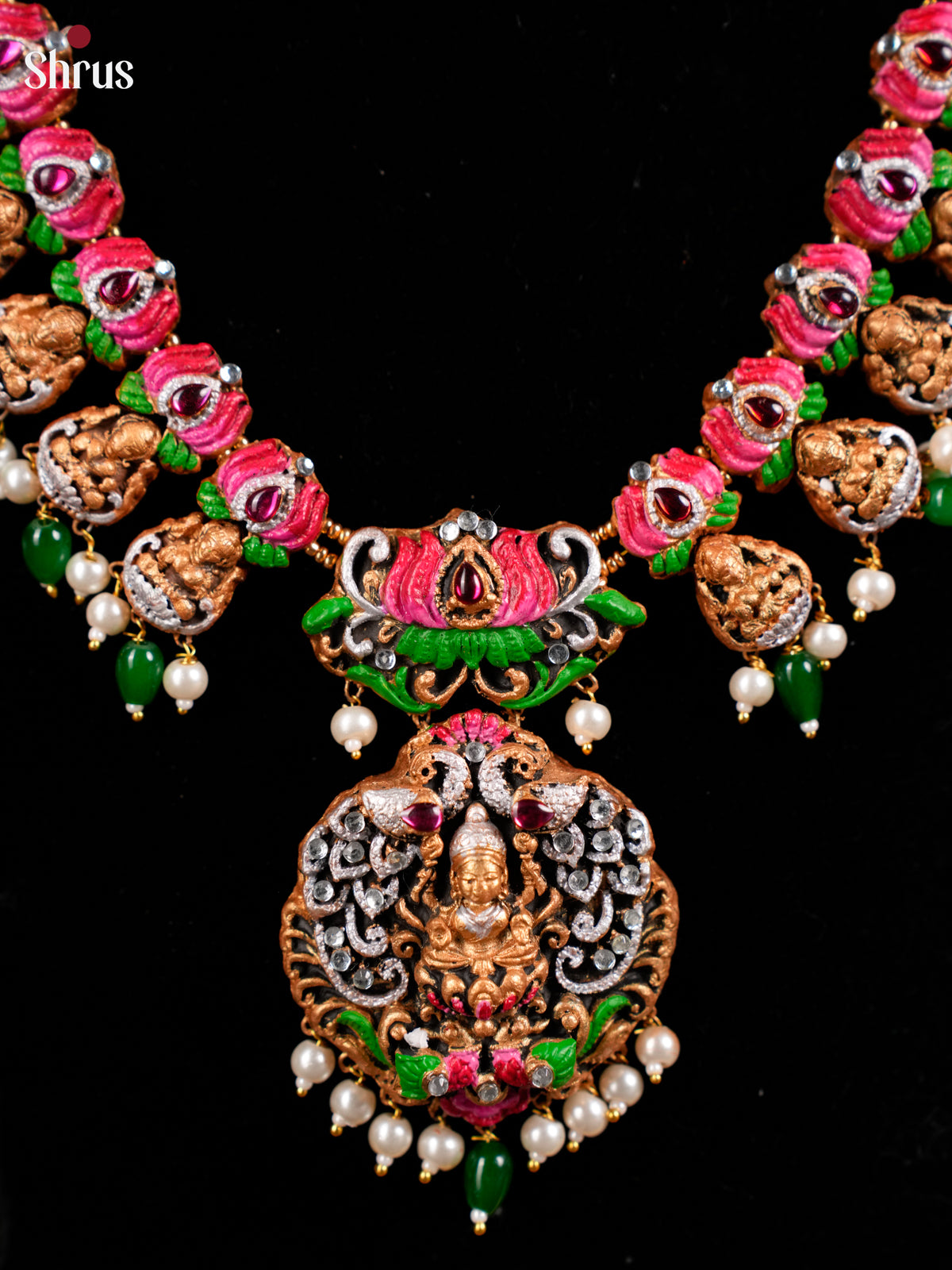 Beautiful Handcrafted Lakshmi Terracotta set -EAJ16008