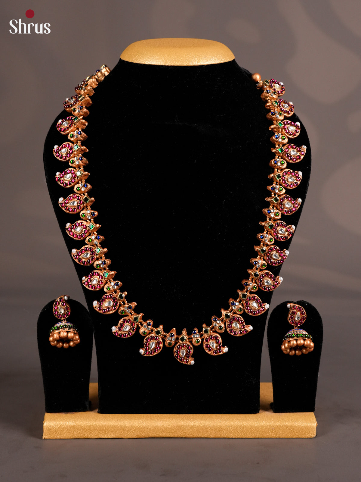 Charming Handcrafted manga Necklace Terra cotta set - EAJ16013 - Shop on Shrus.com