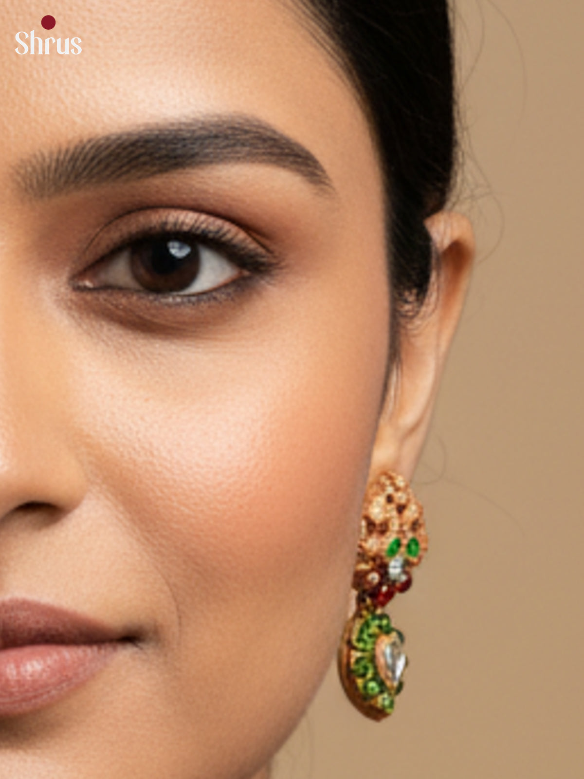 Graceful Handcrafted Manga Necklace in Terracotta set - EAJ16019