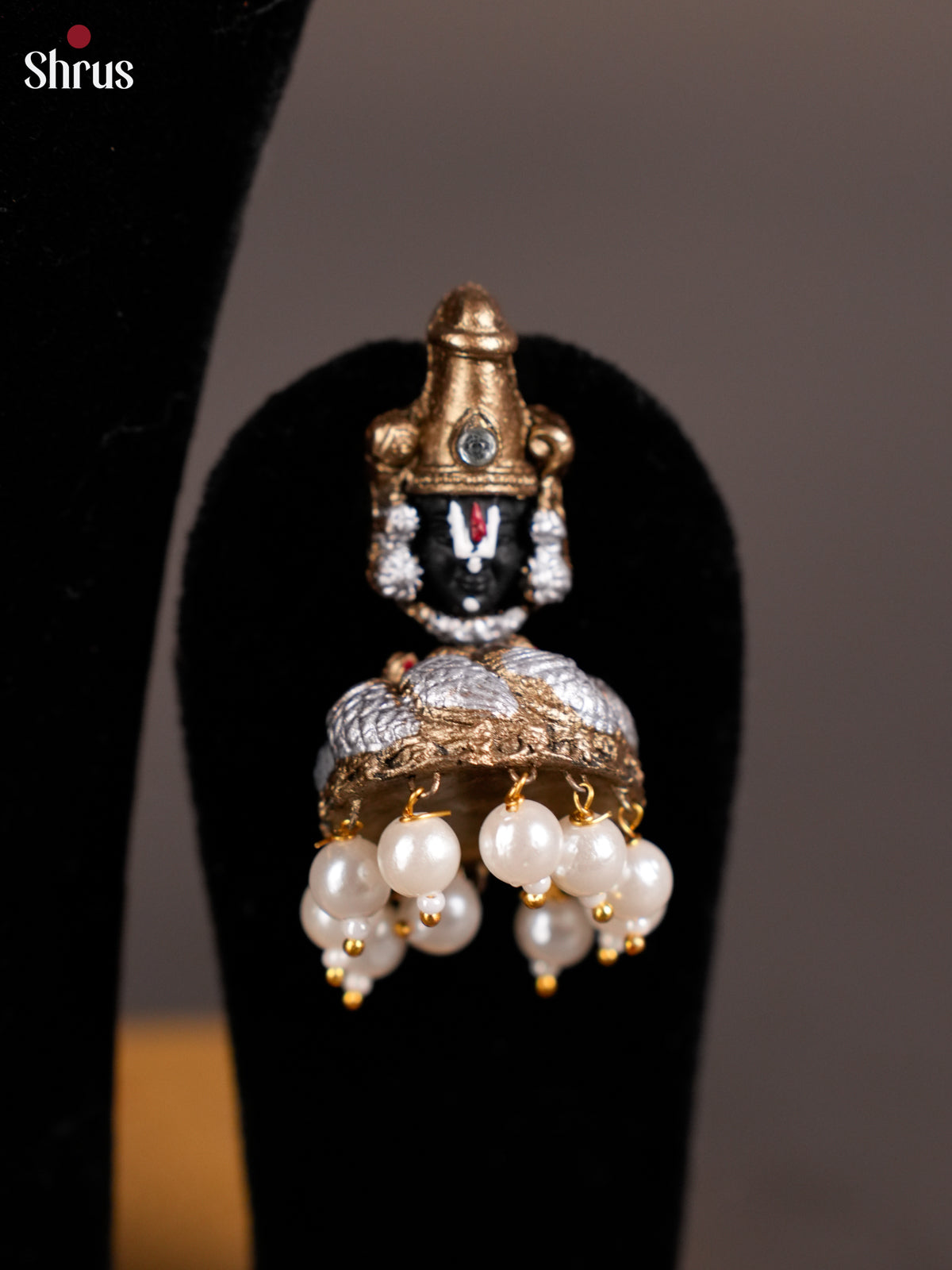 DIvine Balaji necklace Terracotta set with earring -EAJ16023 - Shop on Shrus.com
