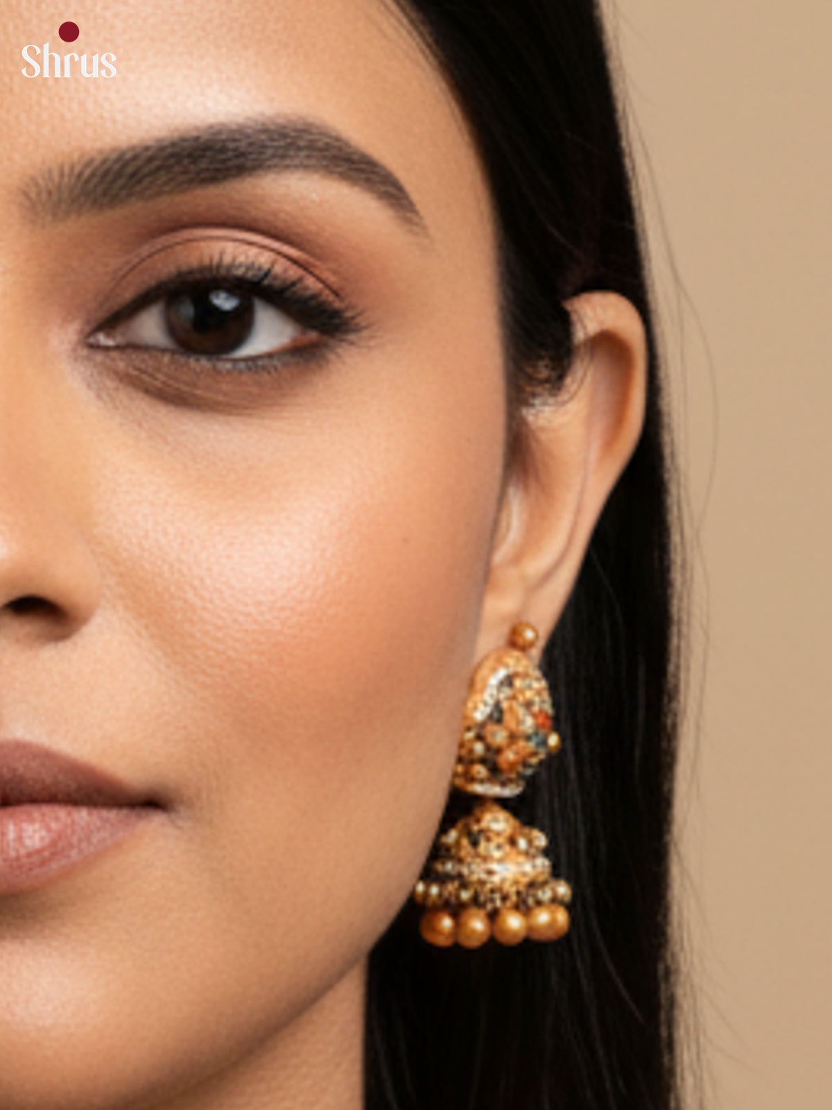 Handcrafted Shiv parivar Necklace Terra cotta set - EAJ16026 - Shop on Shrus.com