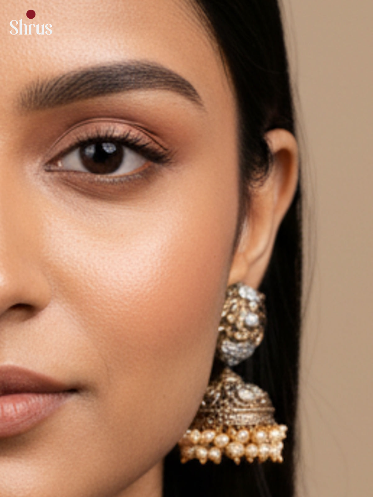 Traditional Gajalakshmi Necklace Terracotta Set - EAJ20001 - Shop on Shrus.com