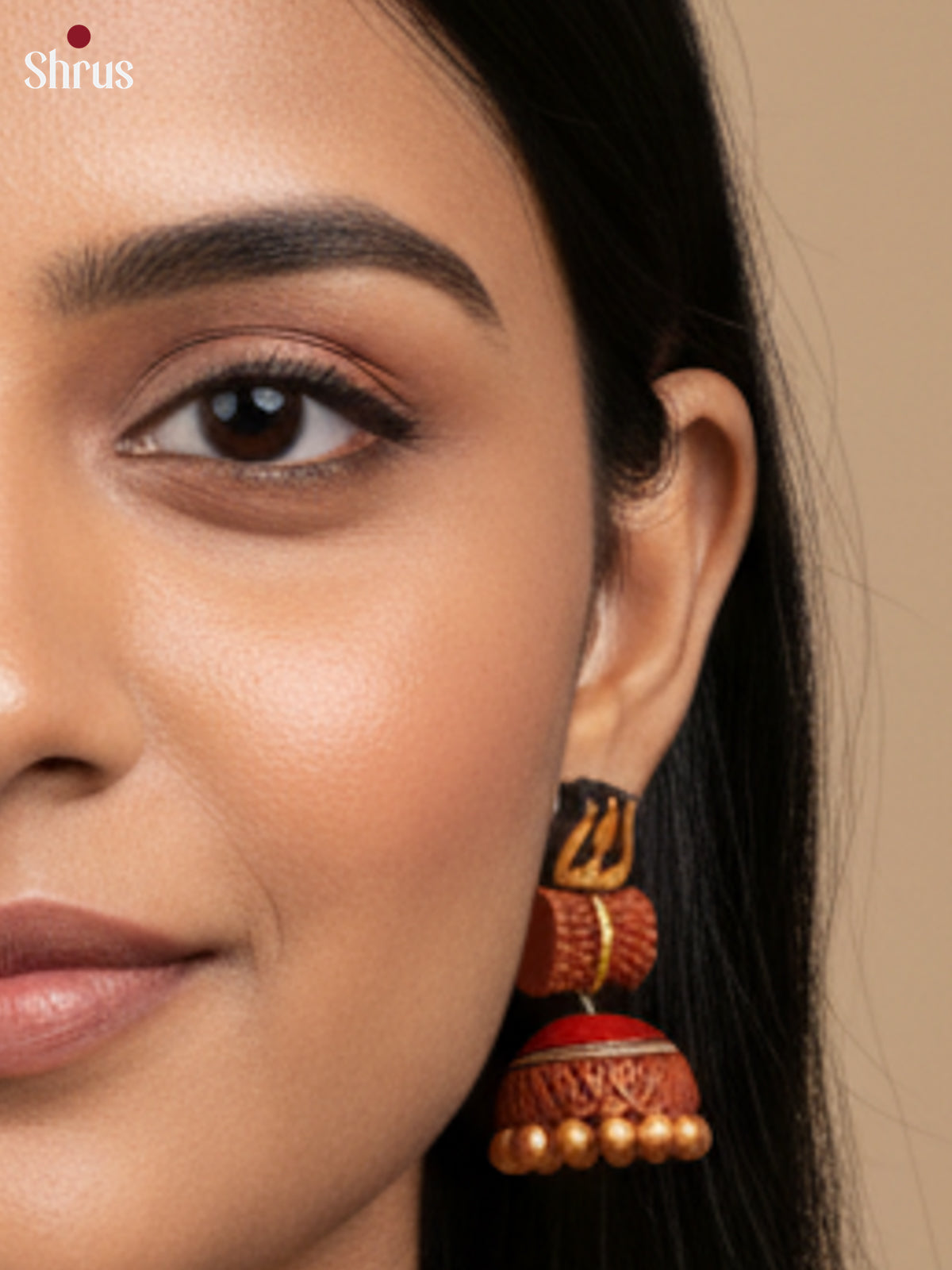 Elegant Handcrafted Shiv Parvathy necklace Terracotta set -EAJ20014 - Shop on Shrus.com