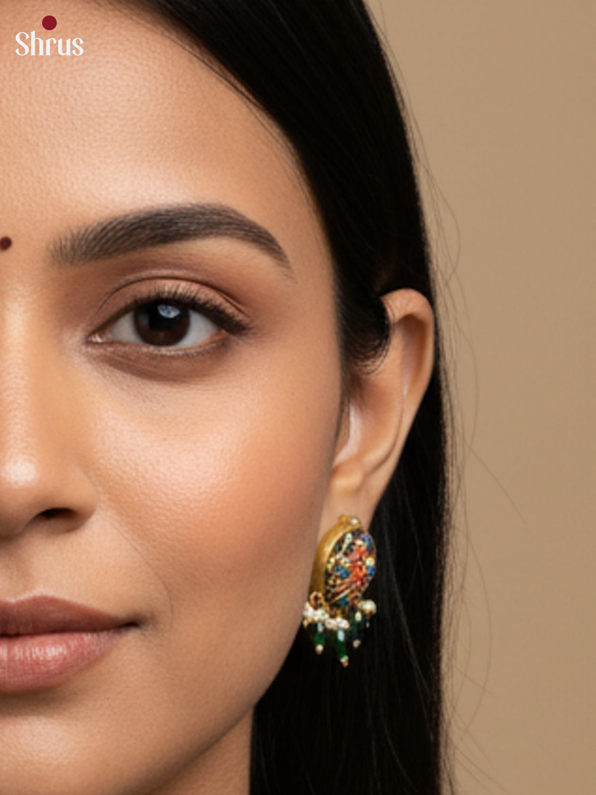 EAJ22002 - Terracotta Set - Saree - Shop on Shrus.com