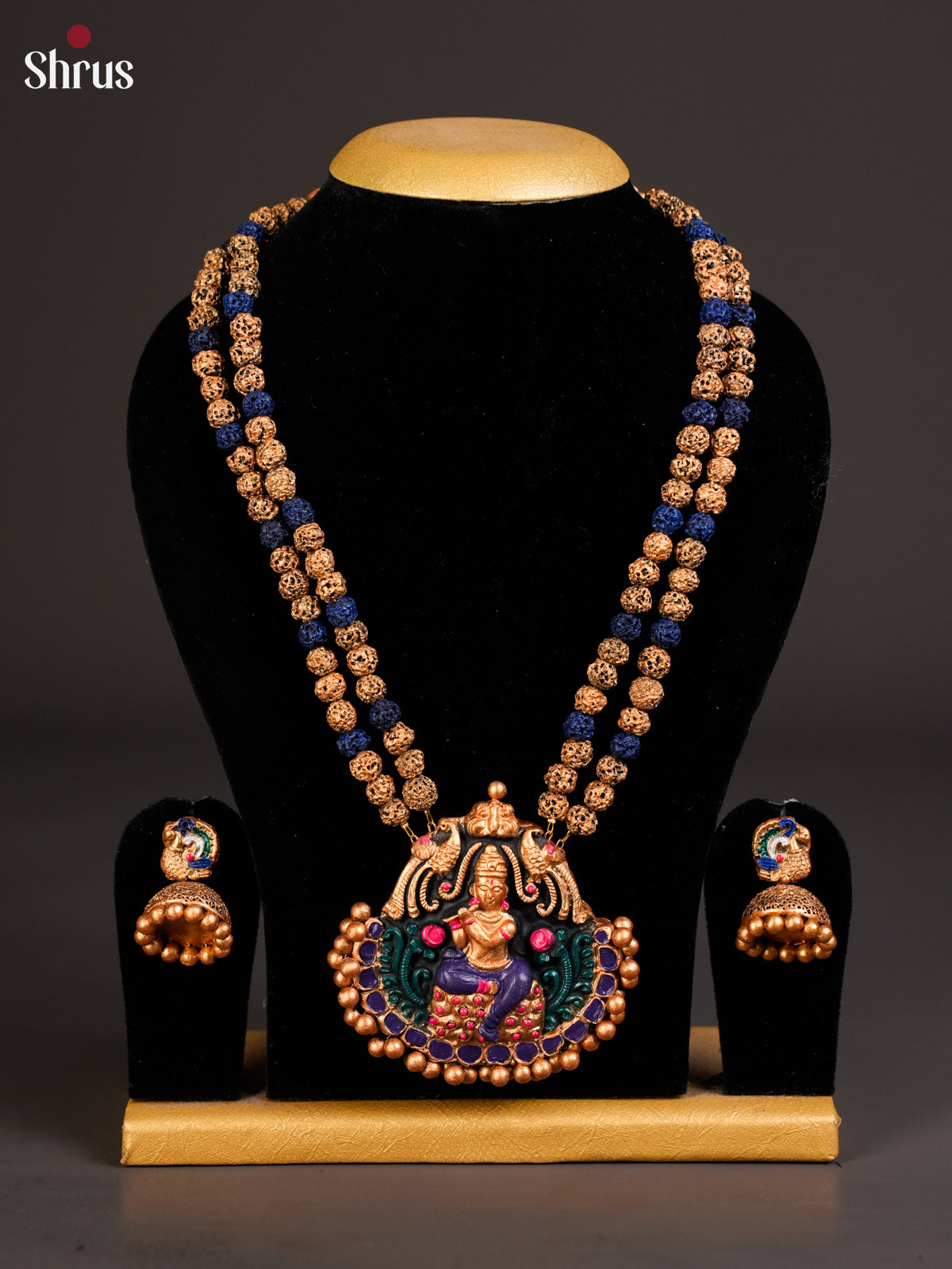 EAJ22003 - Terracotta Set - Saree - Shop on Shrus.com