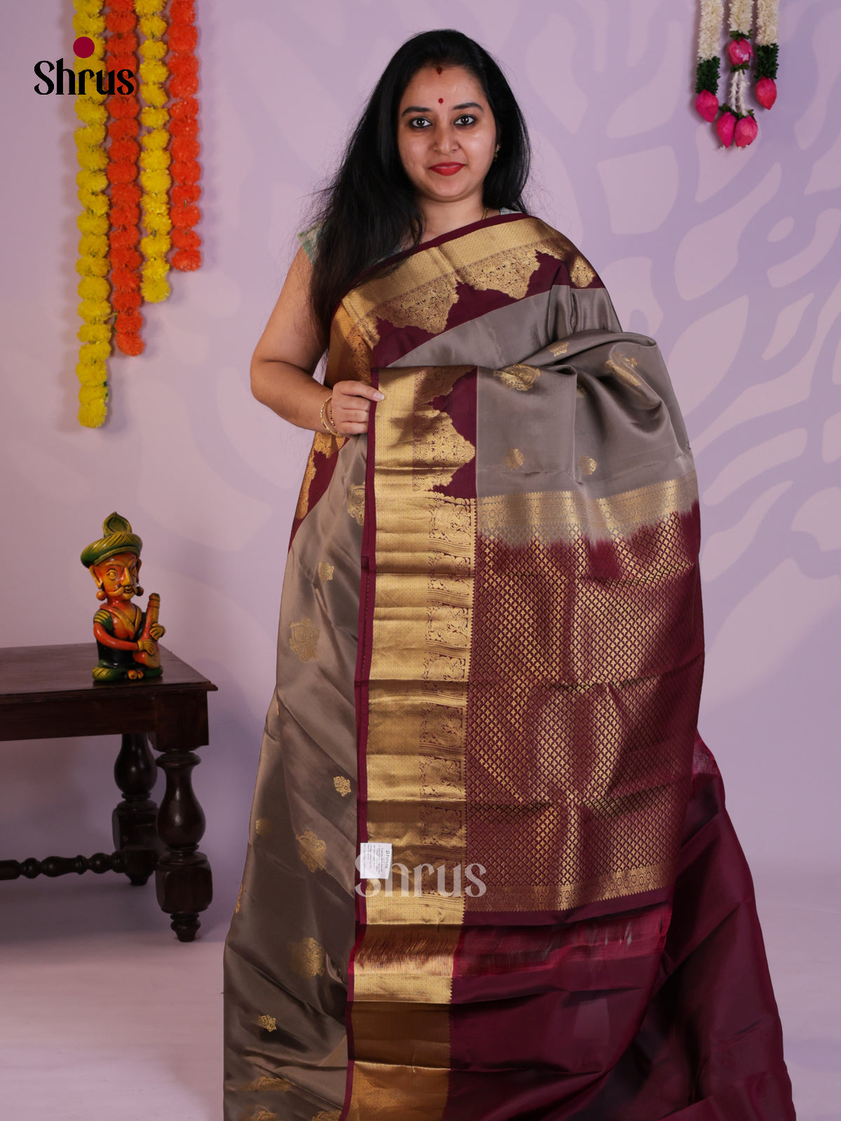 EAS03064 - Kanchipuram Korvai Butta Saree