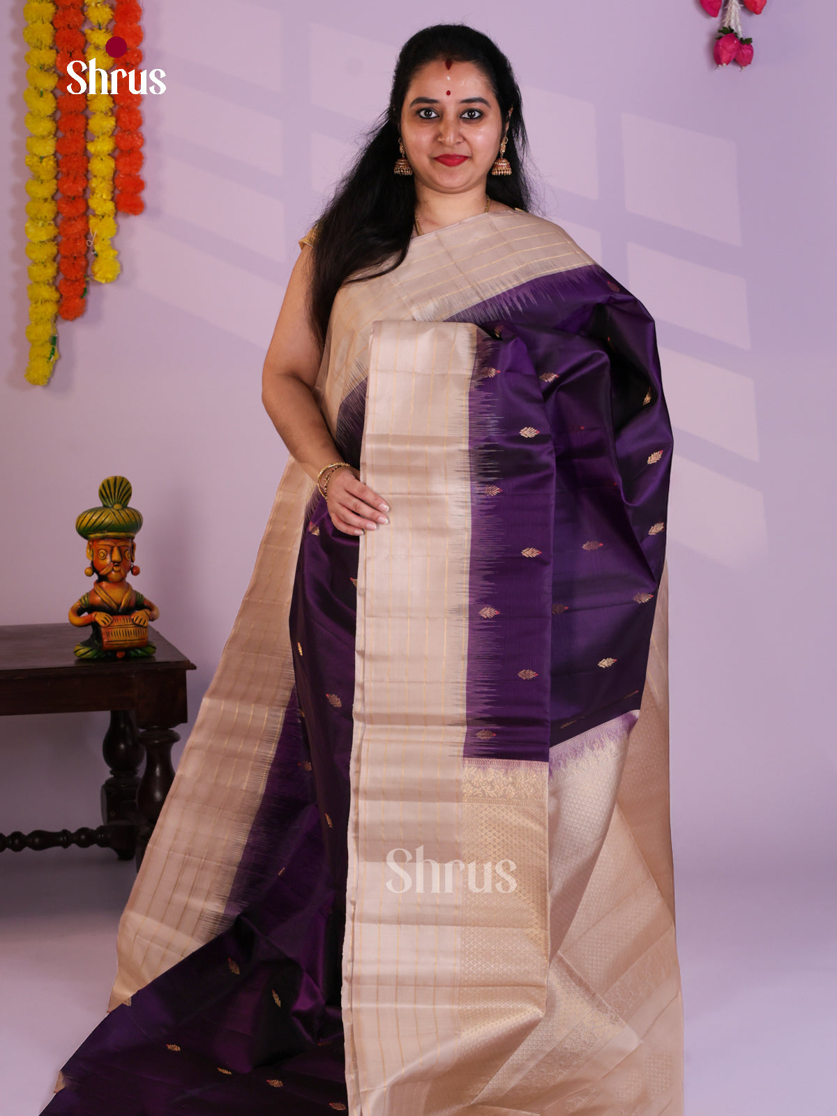 EAS08023 - Soft Silk (HR) Saree - Shop on Shrus.com