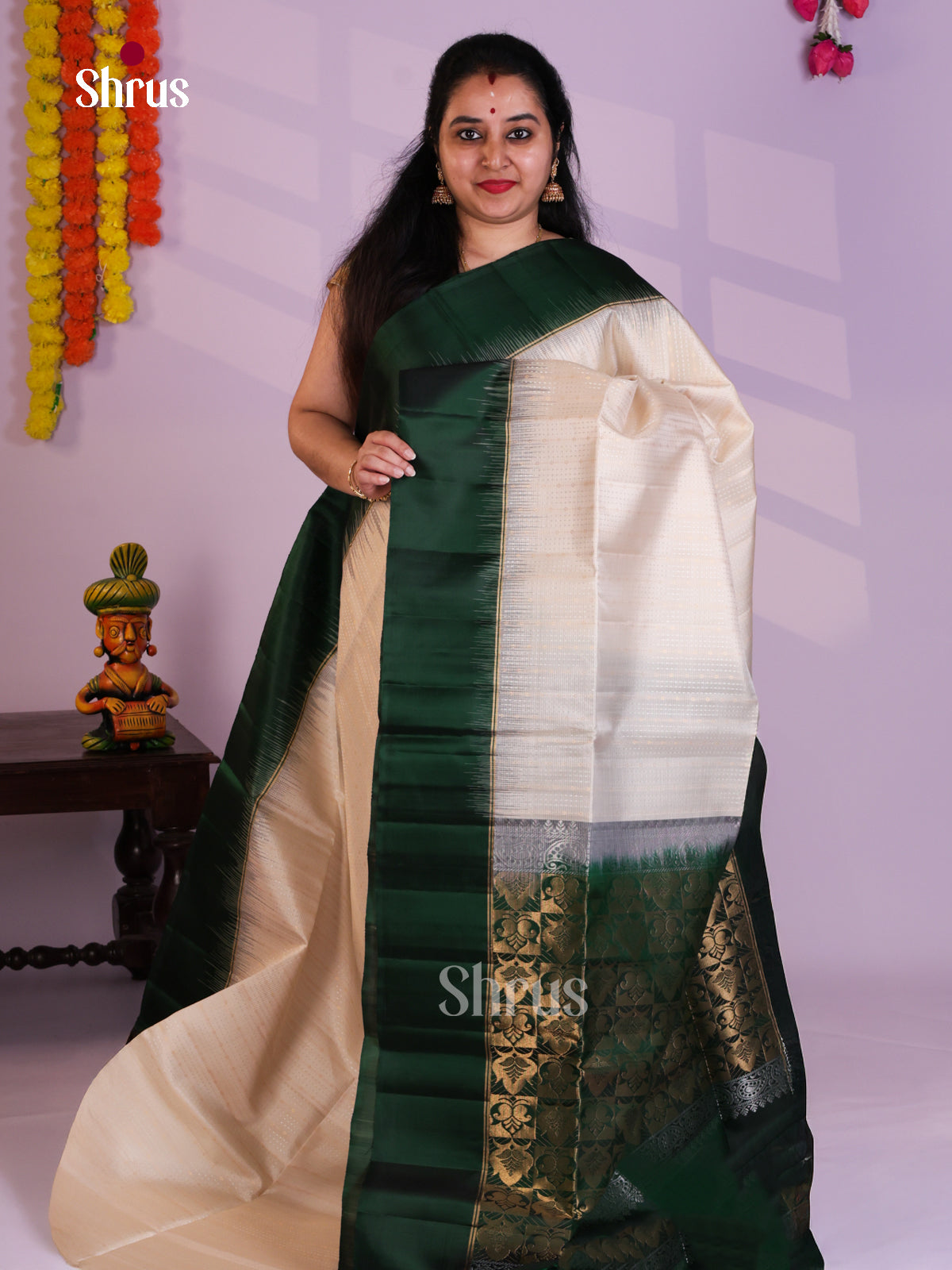 EAS08028 - Soft Silk Saree - Shop on Shrus.com