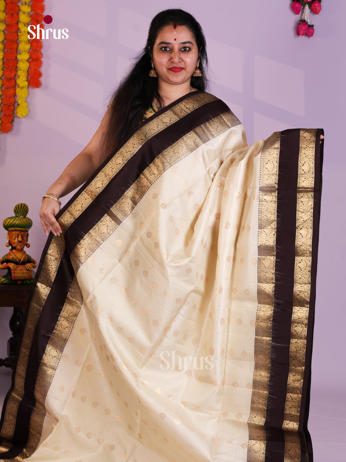EAS08038 - Soft Silk Saree - Shop on Shrus.com