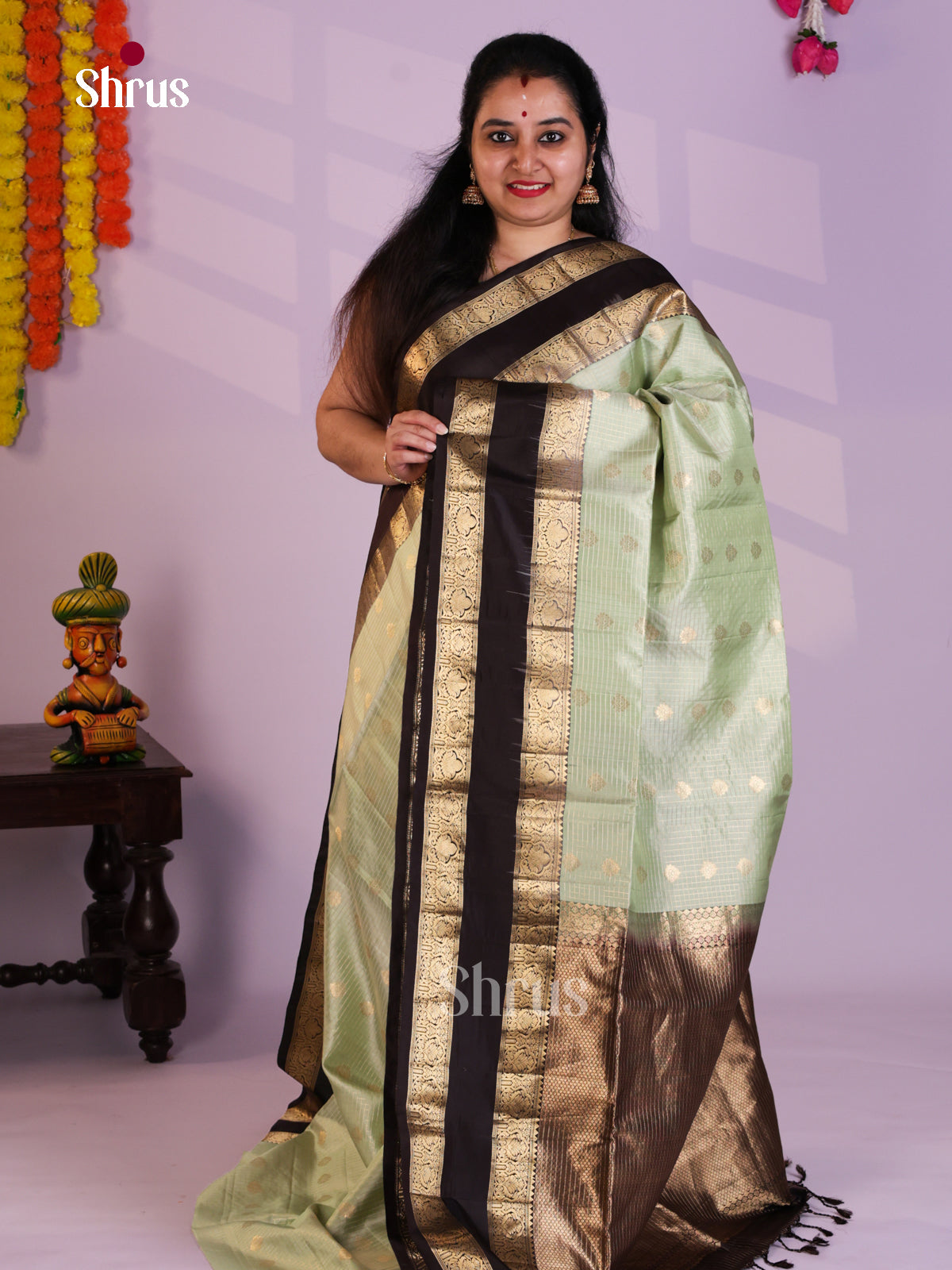 EAS08039 - Soft Silk Saree - Shop on Shrus.com