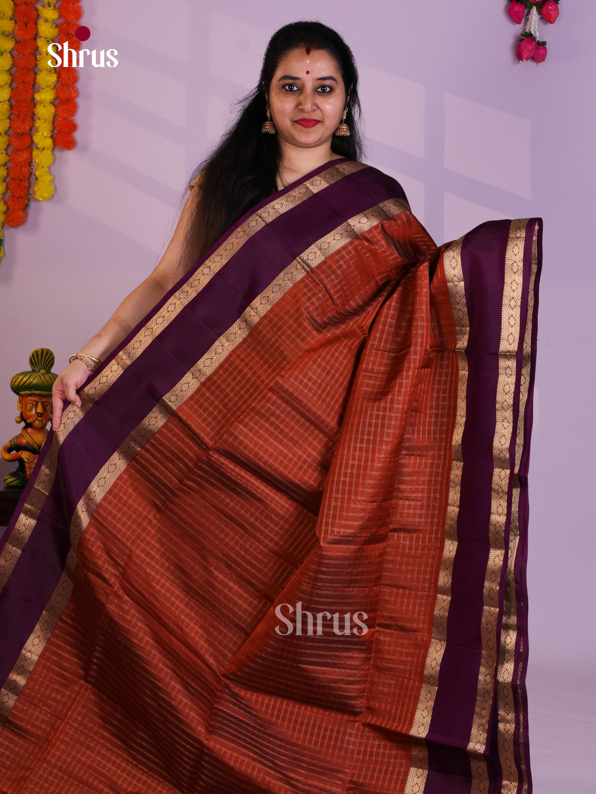 EAS08041 - Soft Silk Saree - Shop on Shrus.com