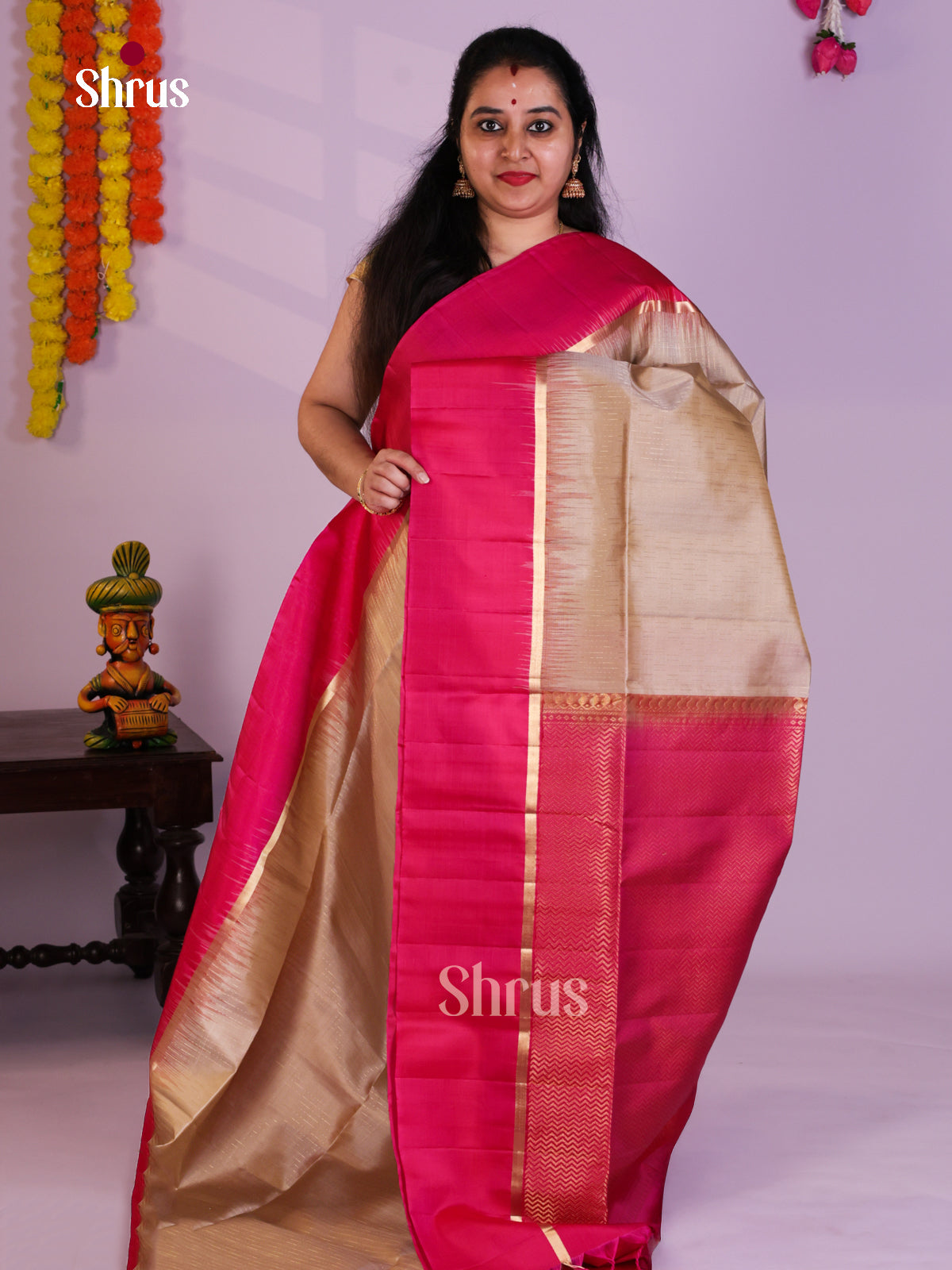 EAS08056 - Soft Silk (HR) Saree - Shop on Shrus.com