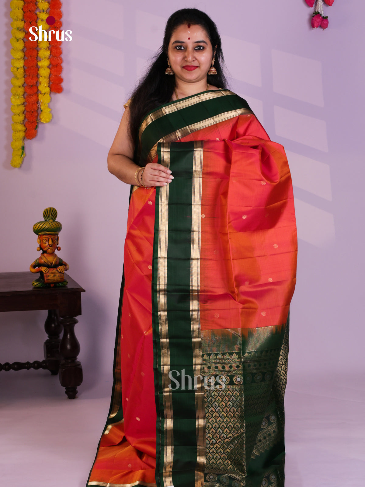 EAS08062 - Soft Silk Saree - Shop on Shrus.com