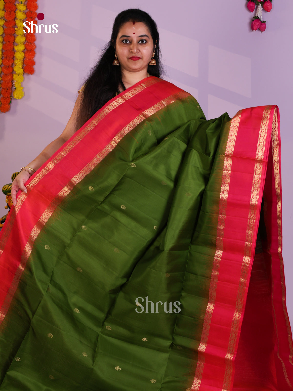 EAS08066 - Soft Silk Saree - Shop on Shrus.com
