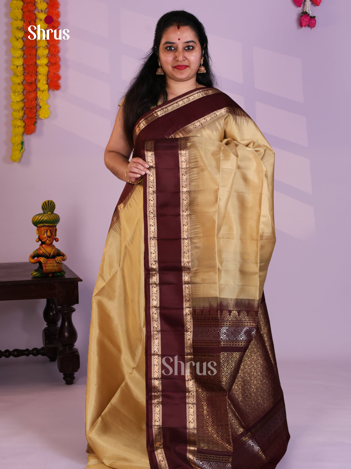 EAS08069 - Soft Silk Saree - Shop on Shrus.com
