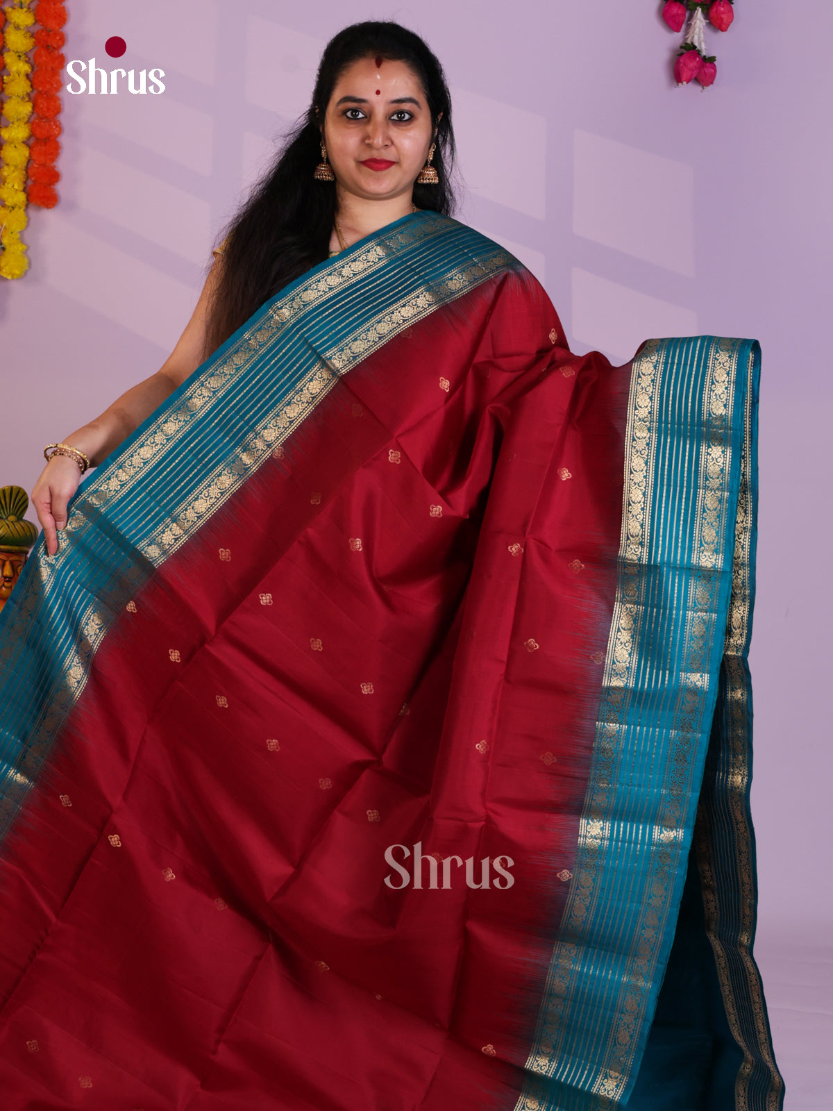 EAS08074 - Soft Silk Saree - Shop on Shrus.com