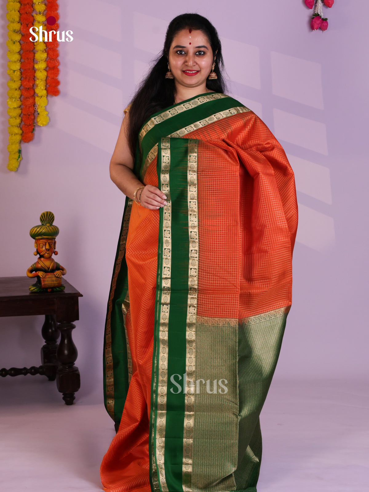 EAS08086 - Soft Silk Saree - Shop on Shrus.com