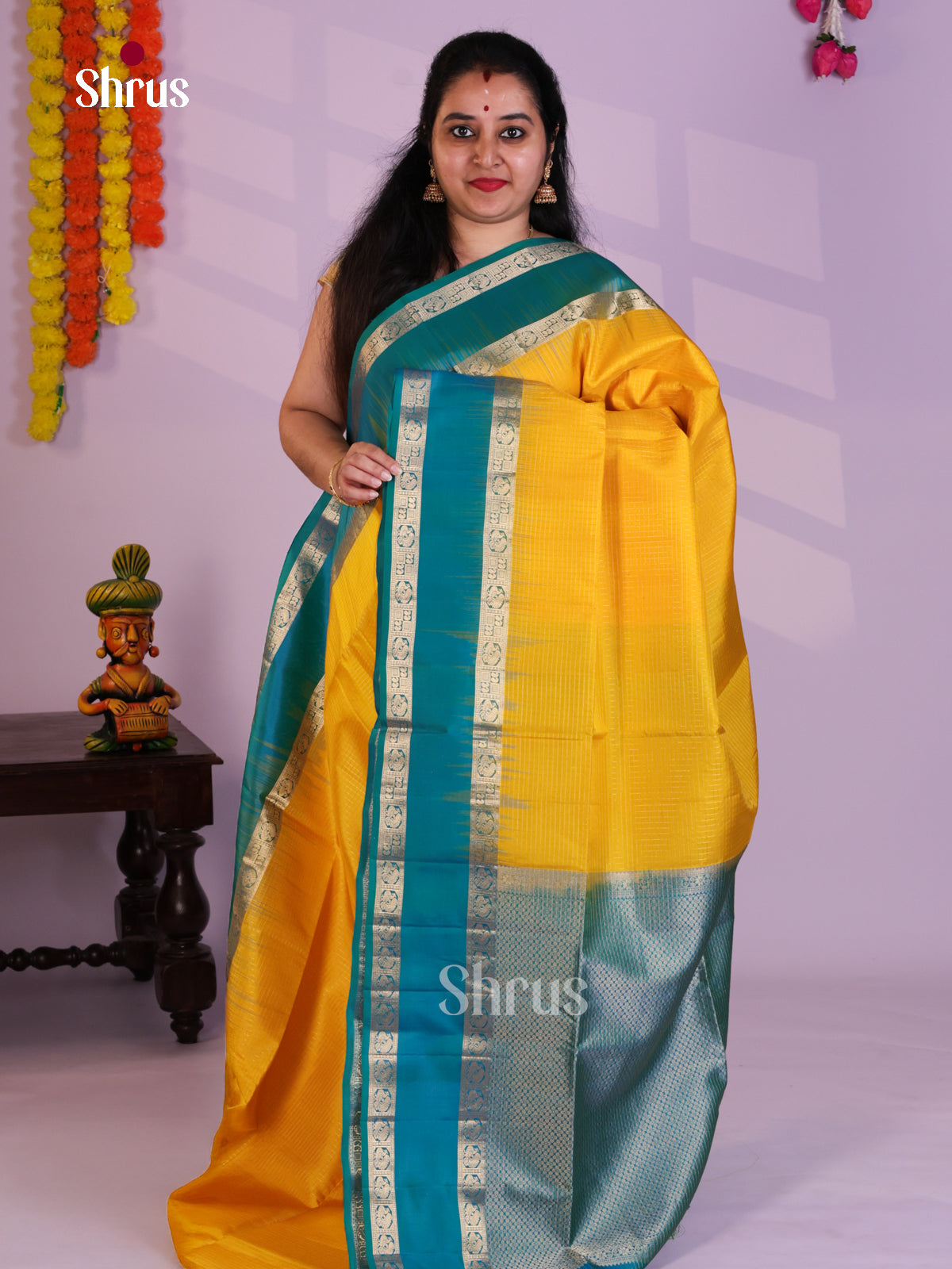 EAS08087 - Soft Silk Saree - Shop on Shrus.com