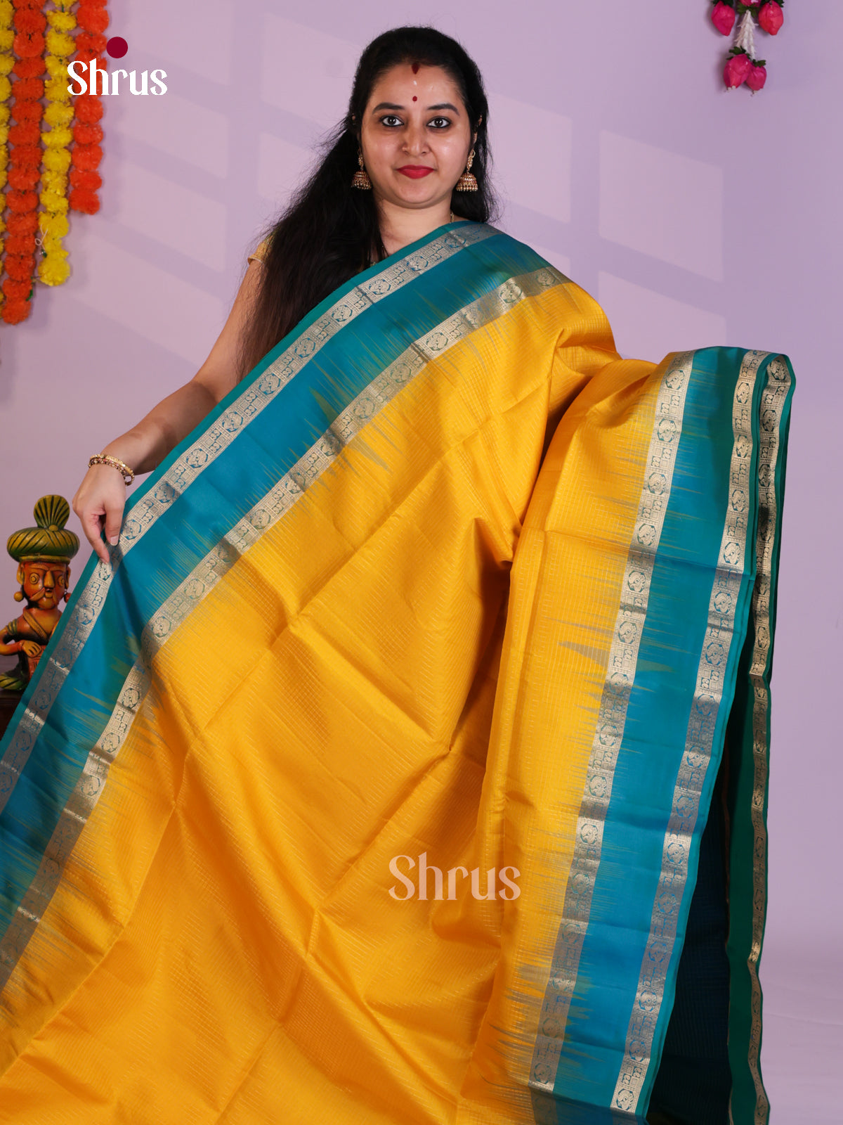 EAS08087 - Soft Silk Saree - Shop on Shrus.com