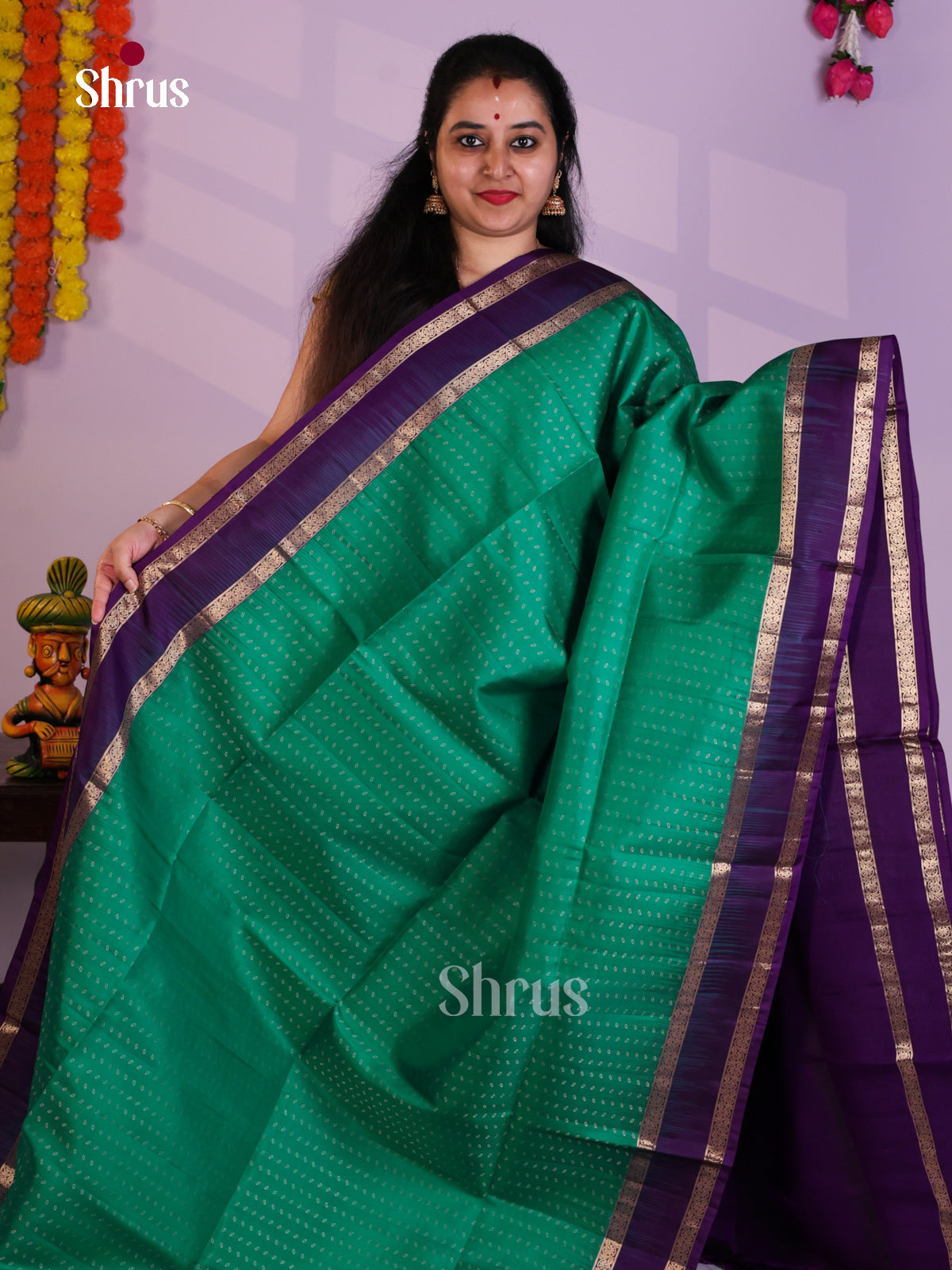 EAS08094 - Soft Silk Saree - Shop on Shrus.com
