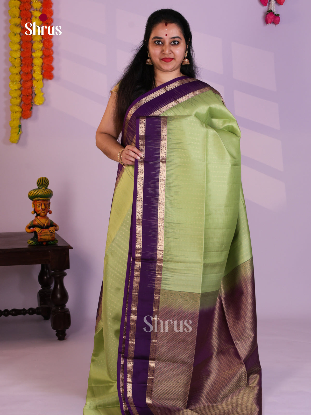 EAS08097 - Soft Silk (HR) Saree - Shop on Shrus.com