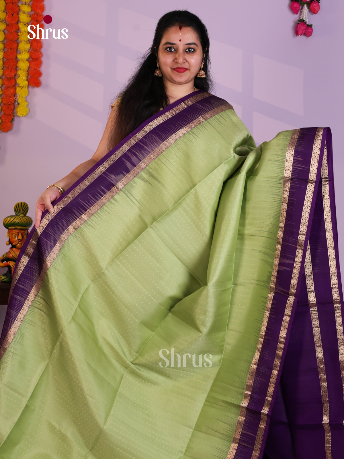 EAS08097 - Soft Silk (HR) Saree - Shop on Shrus.com