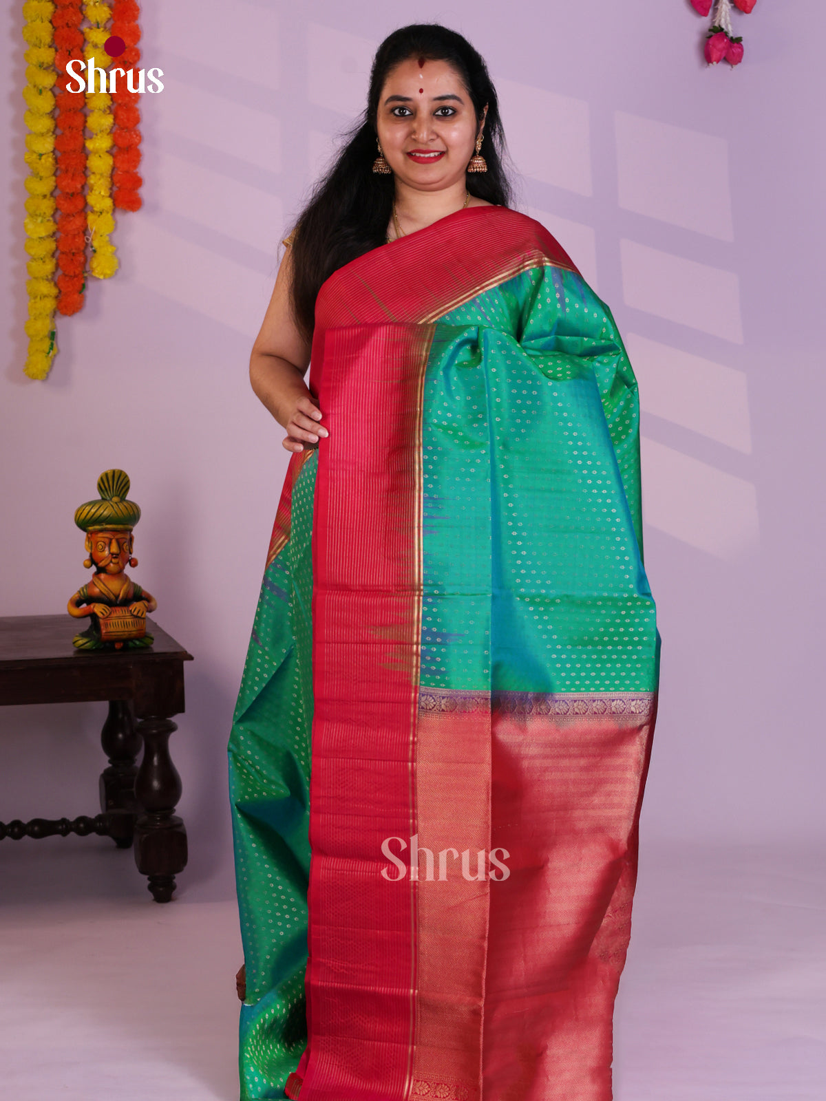EAS08098 - Soft Silk Saree - Shop on Shrus.com