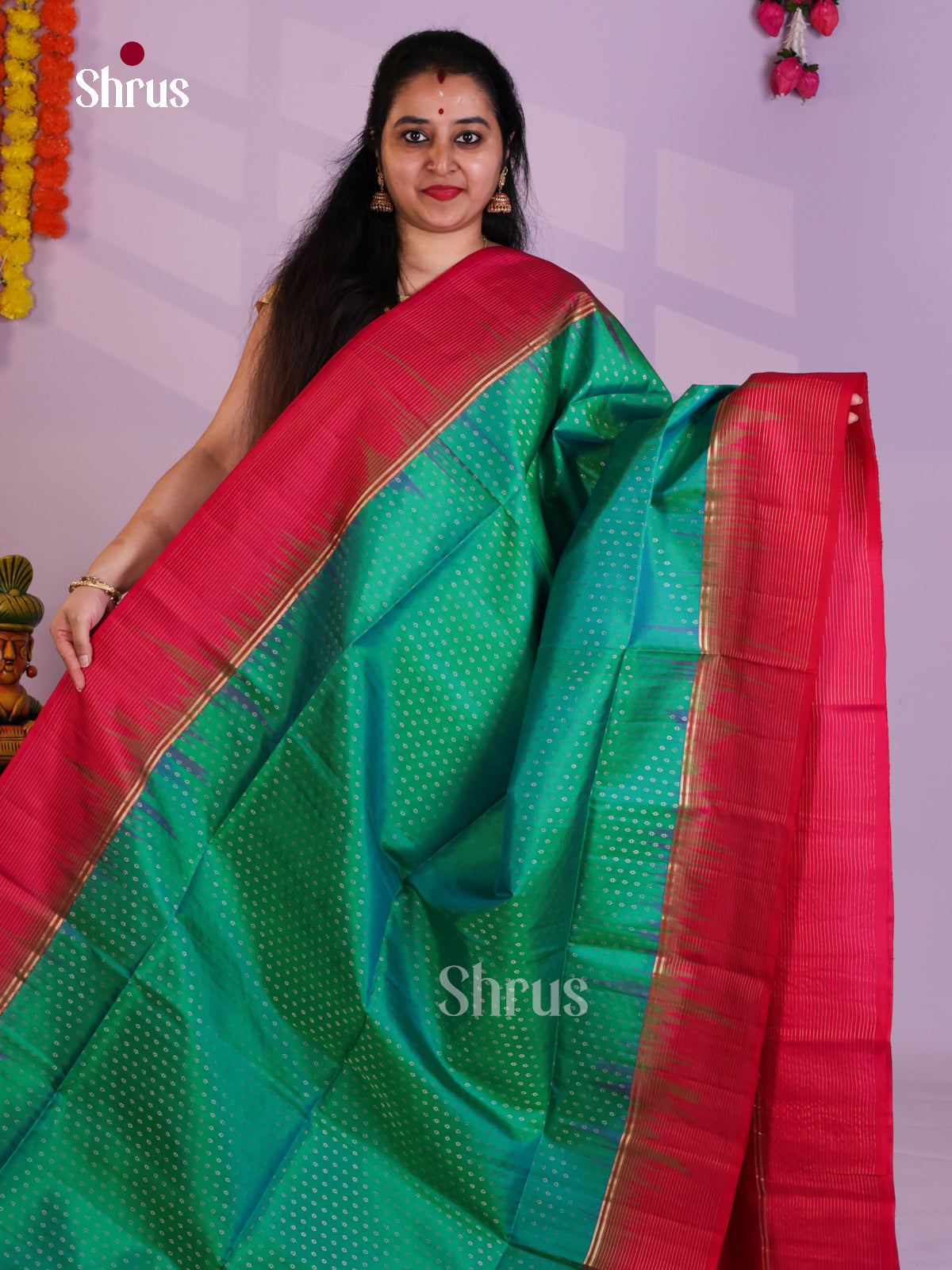 EAS08098 - Soft Silk Saree - Shop on Shrus.com