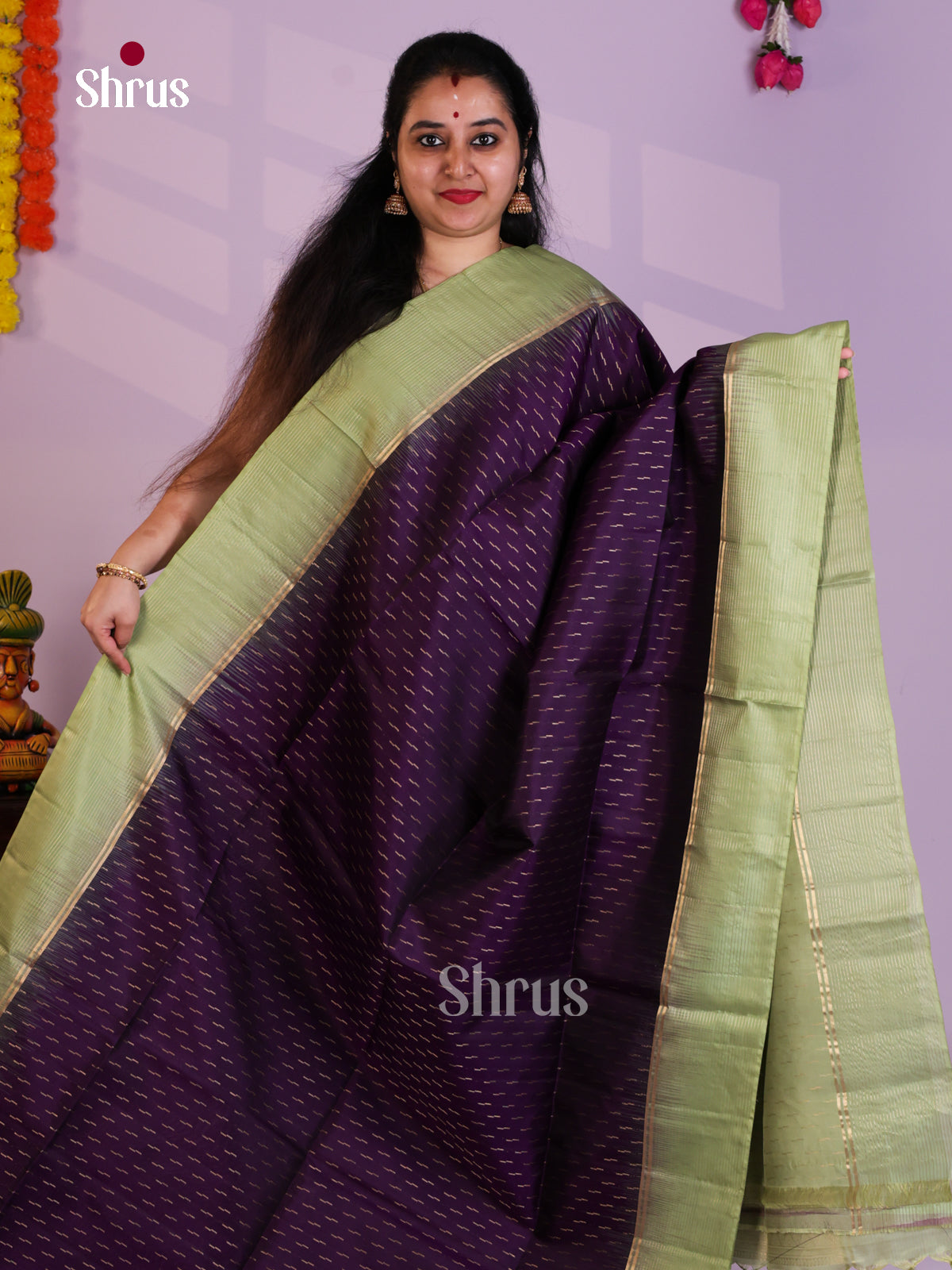 EAS08103 - Soft Silk Saree - Shop on Shrus.com