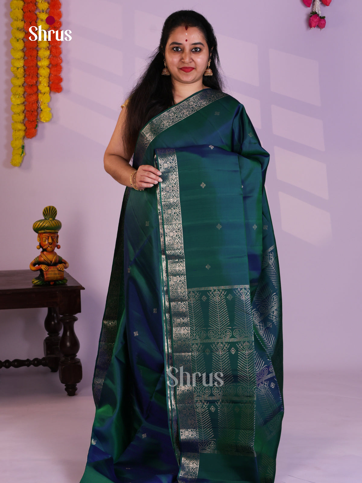 EAS08108 - Soft Silk Saree - Shop on Shrus.com