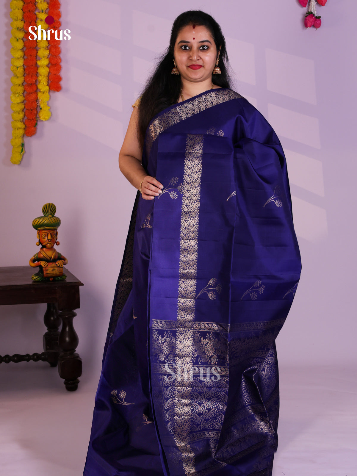 EAS08112 - Soft Silk Saree - Shop on Shrus.com