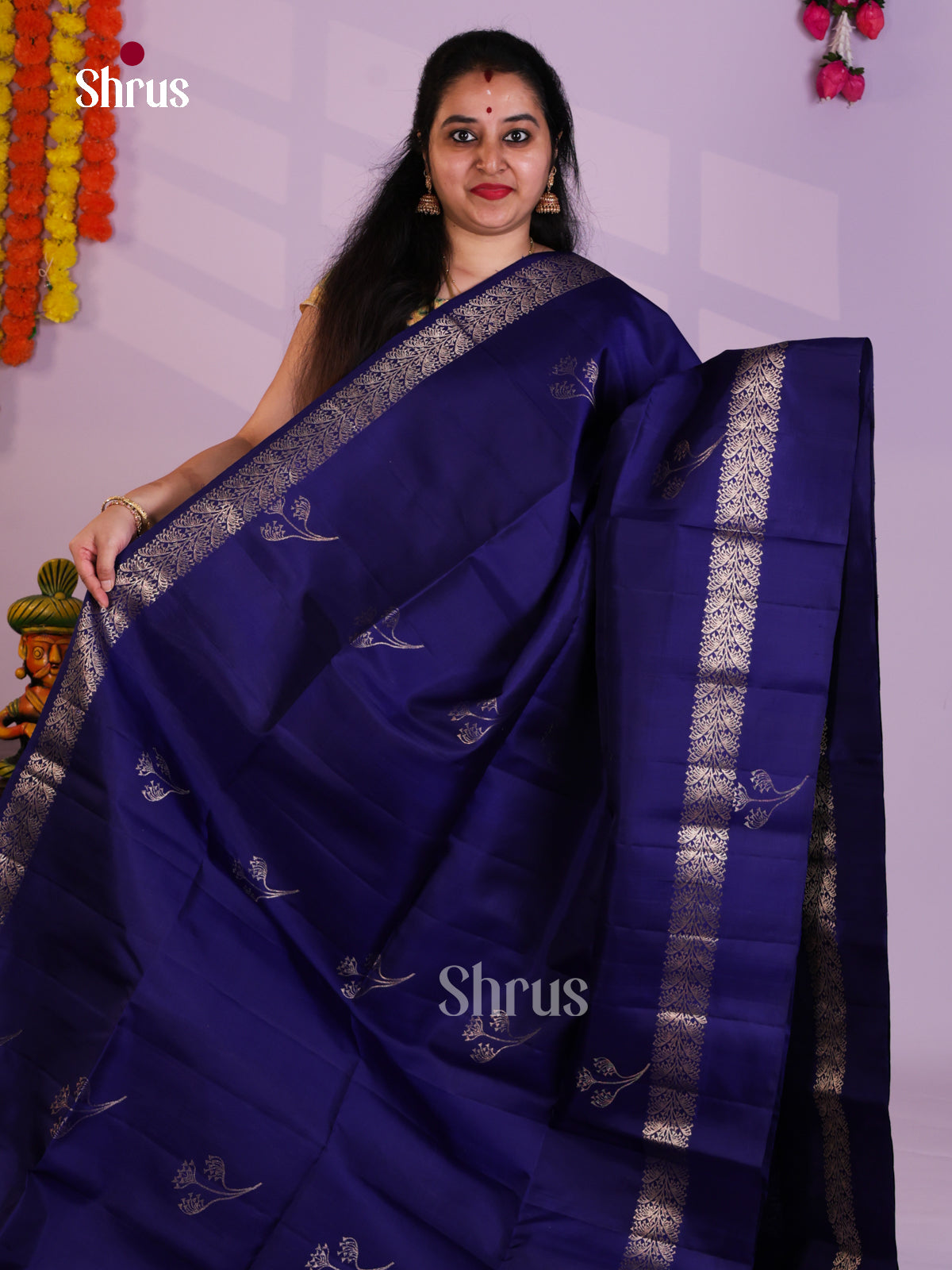 EAS08112 - Soft Silk Saree - Shop on Shrus.com