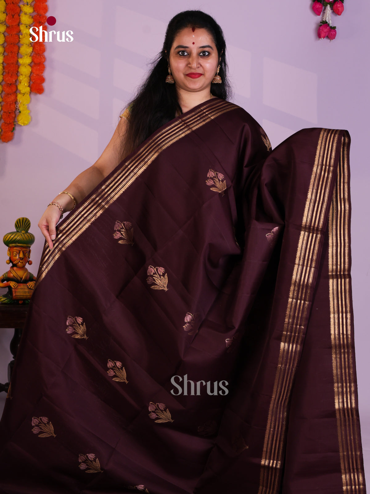 EAS08115 - Soft Silk (HR) Saree - Shop on Shrus.com