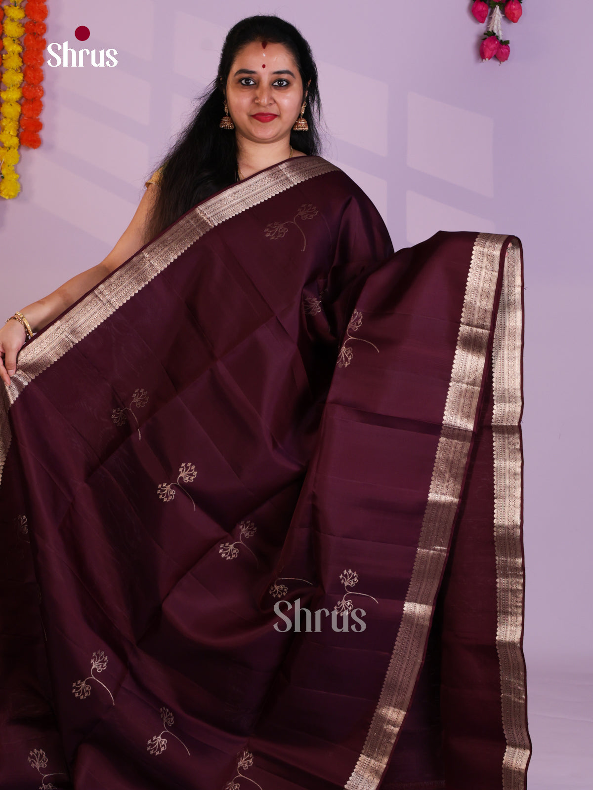 EAS08123 - Soft Silk Saree - Shop on Shrus.com