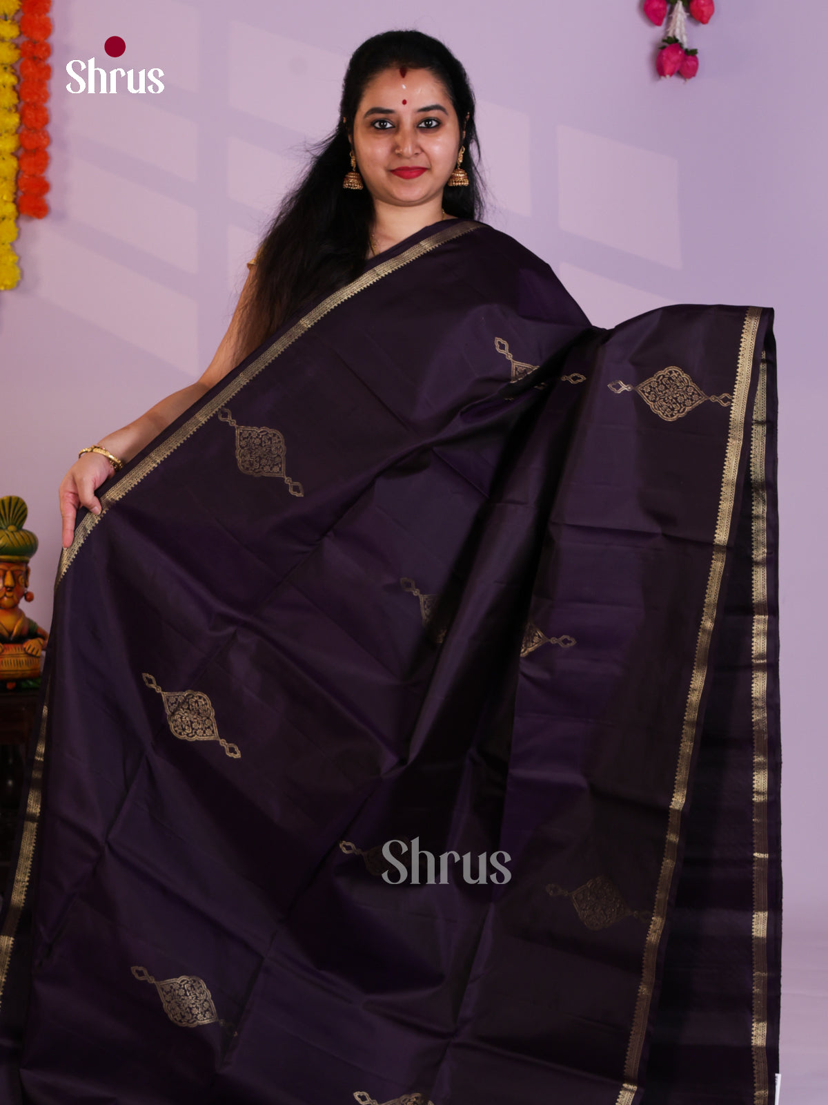 EAS08129 - Soft Silk Saree - Shop on Shrus.com