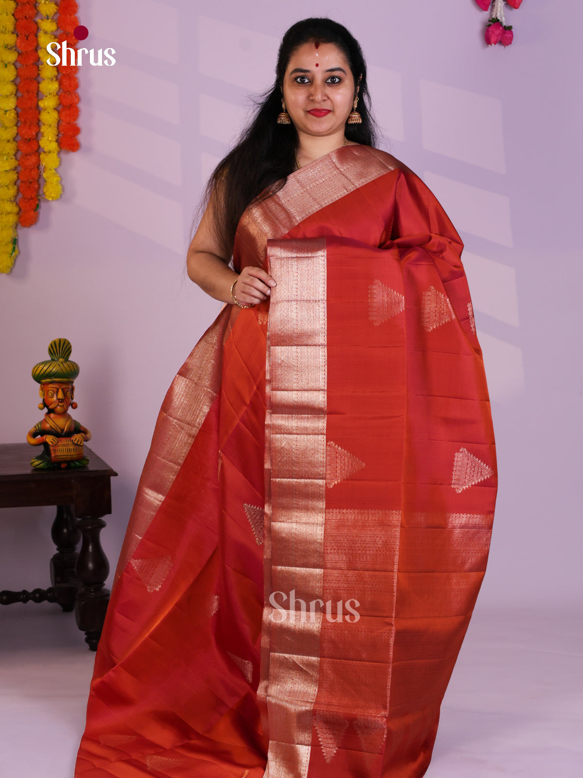 EAS08134 - Soft Silk Saree - Shop on Shrus.com
