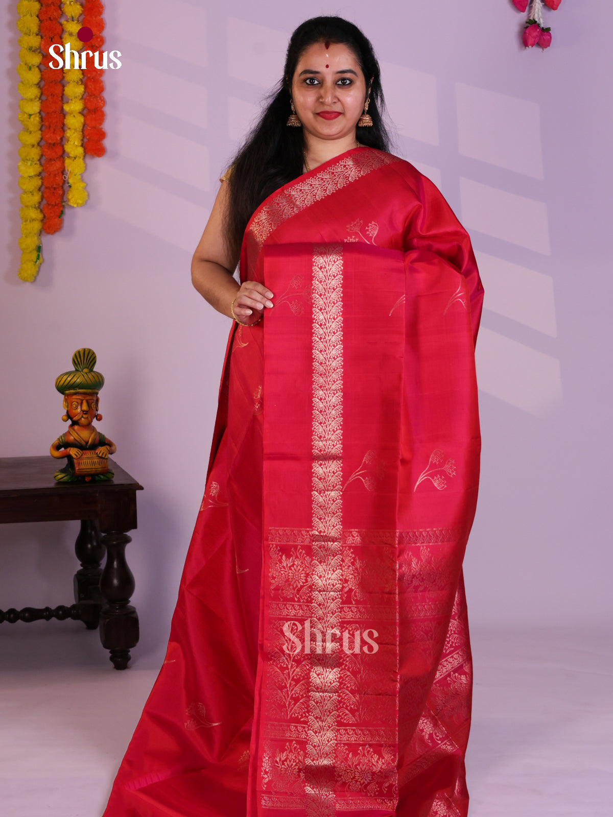 EAS08139 - Soft Silk Saree - Shop on Shrus.com