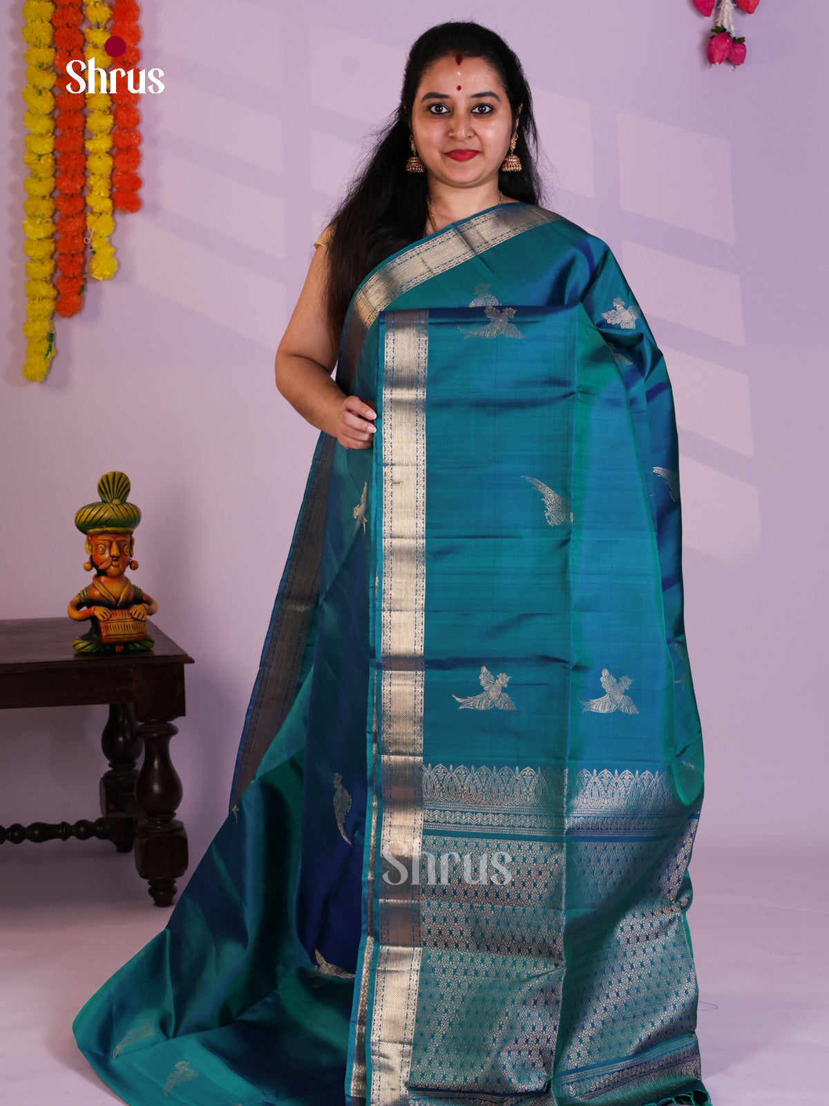 EAS08141 - Soft Silk Saree - Shop on Shrus.com