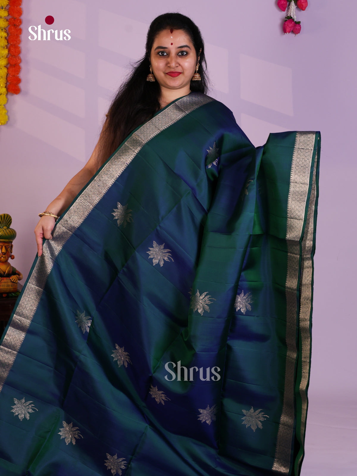 EAS08142 - Soft Silk Saree - Shop on Shrus.com